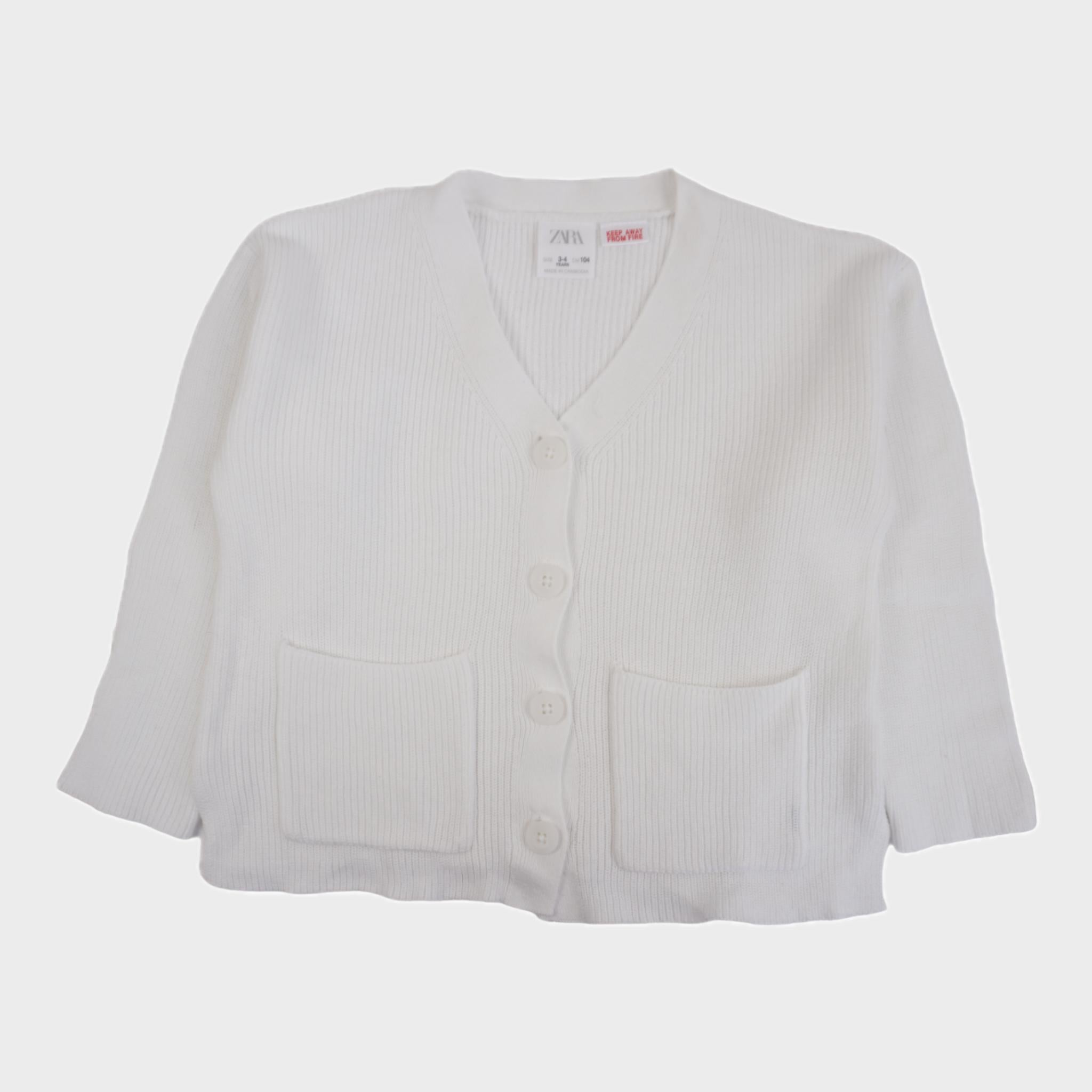 Cardigan Blanc - 3/4 ans