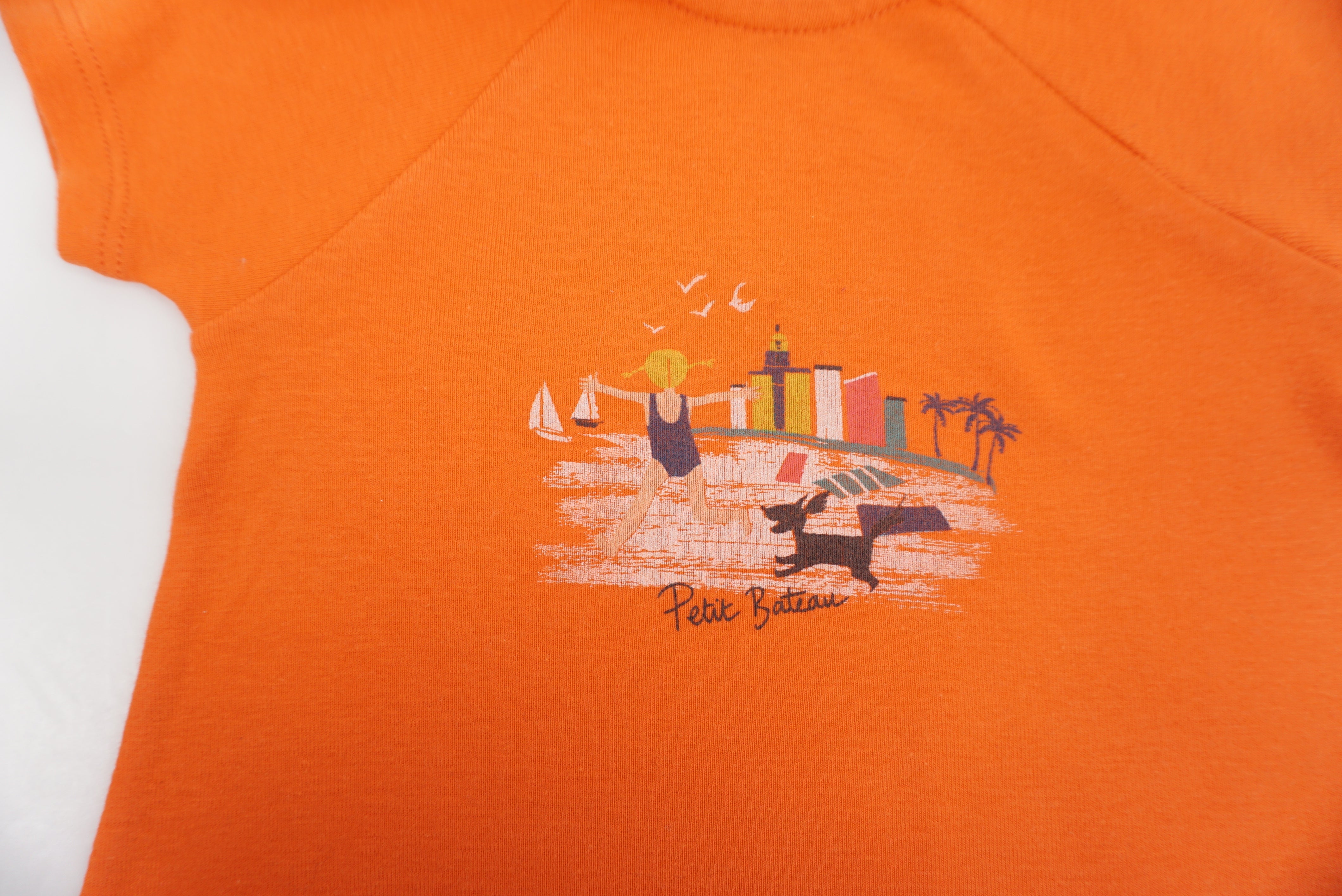 T-shirt Orange - 12 mois