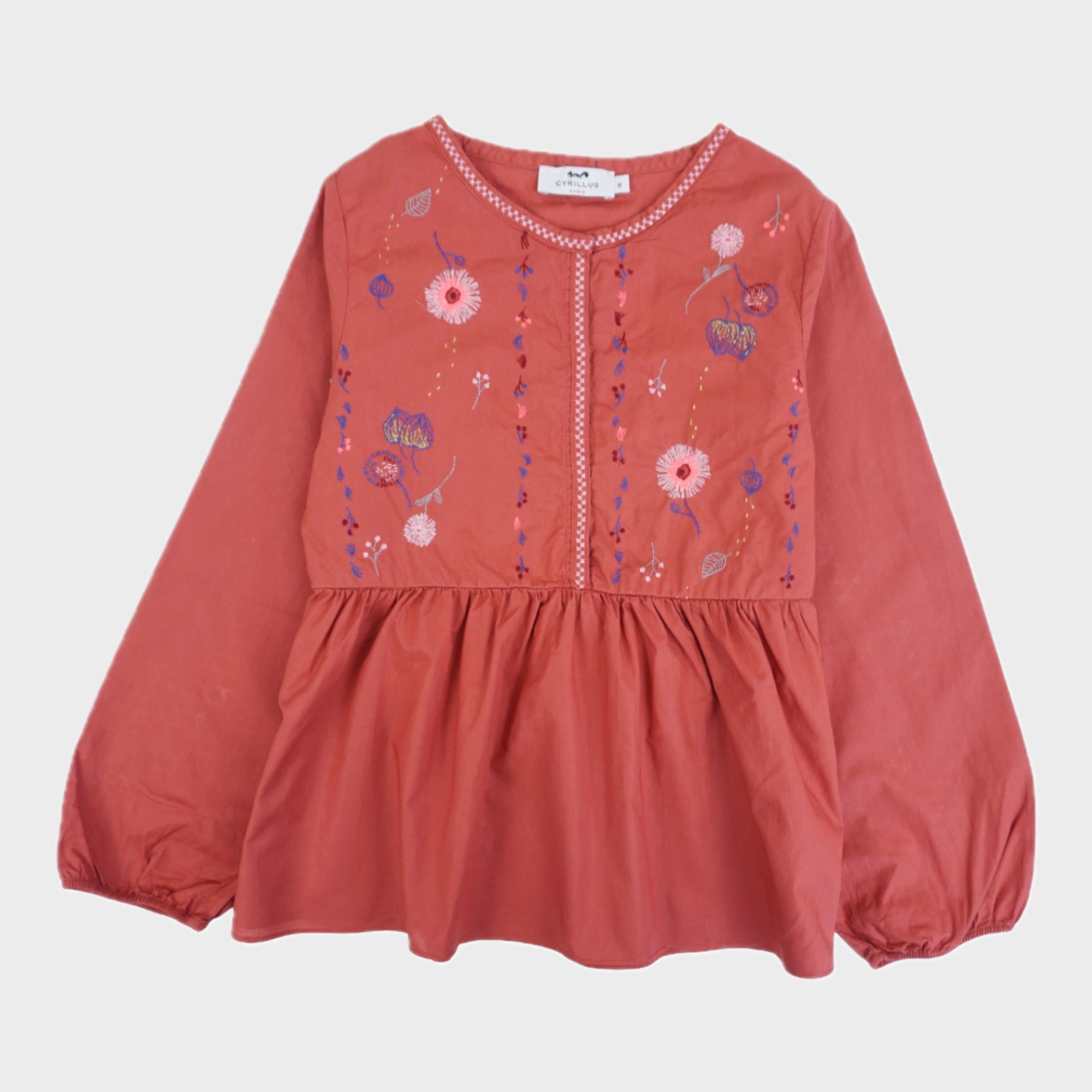 Blouse Brique - 8 ans
