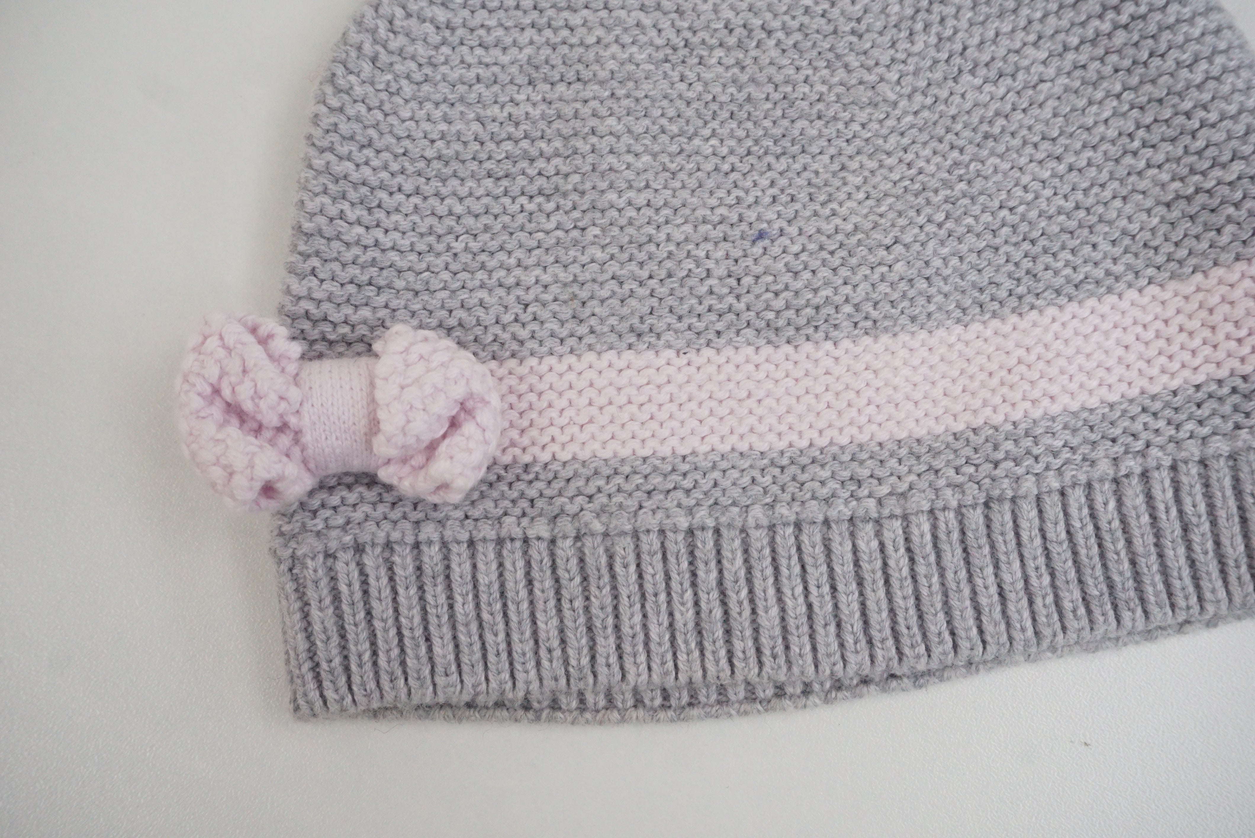 Bonnet Gris - 0/3 mois