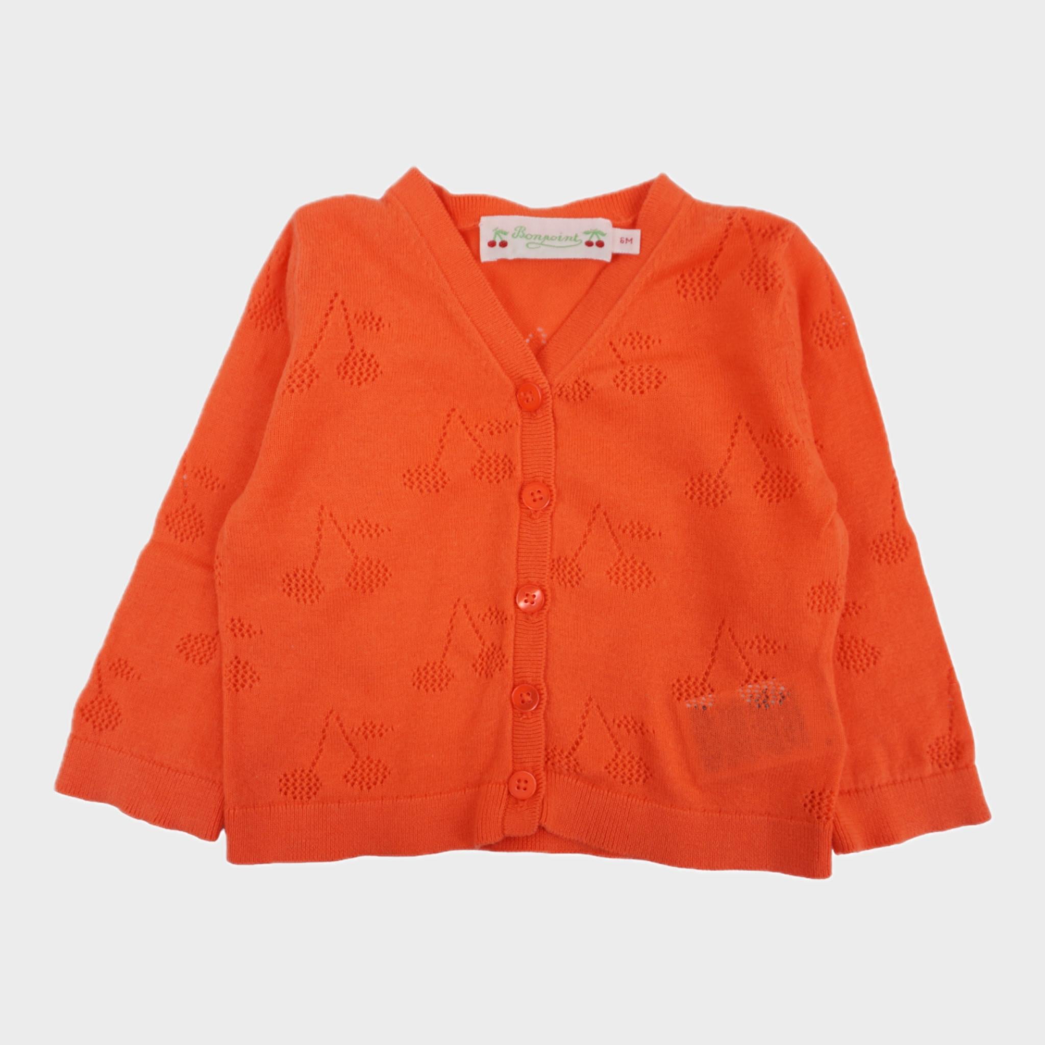 Cardigan Orange - 6 mois