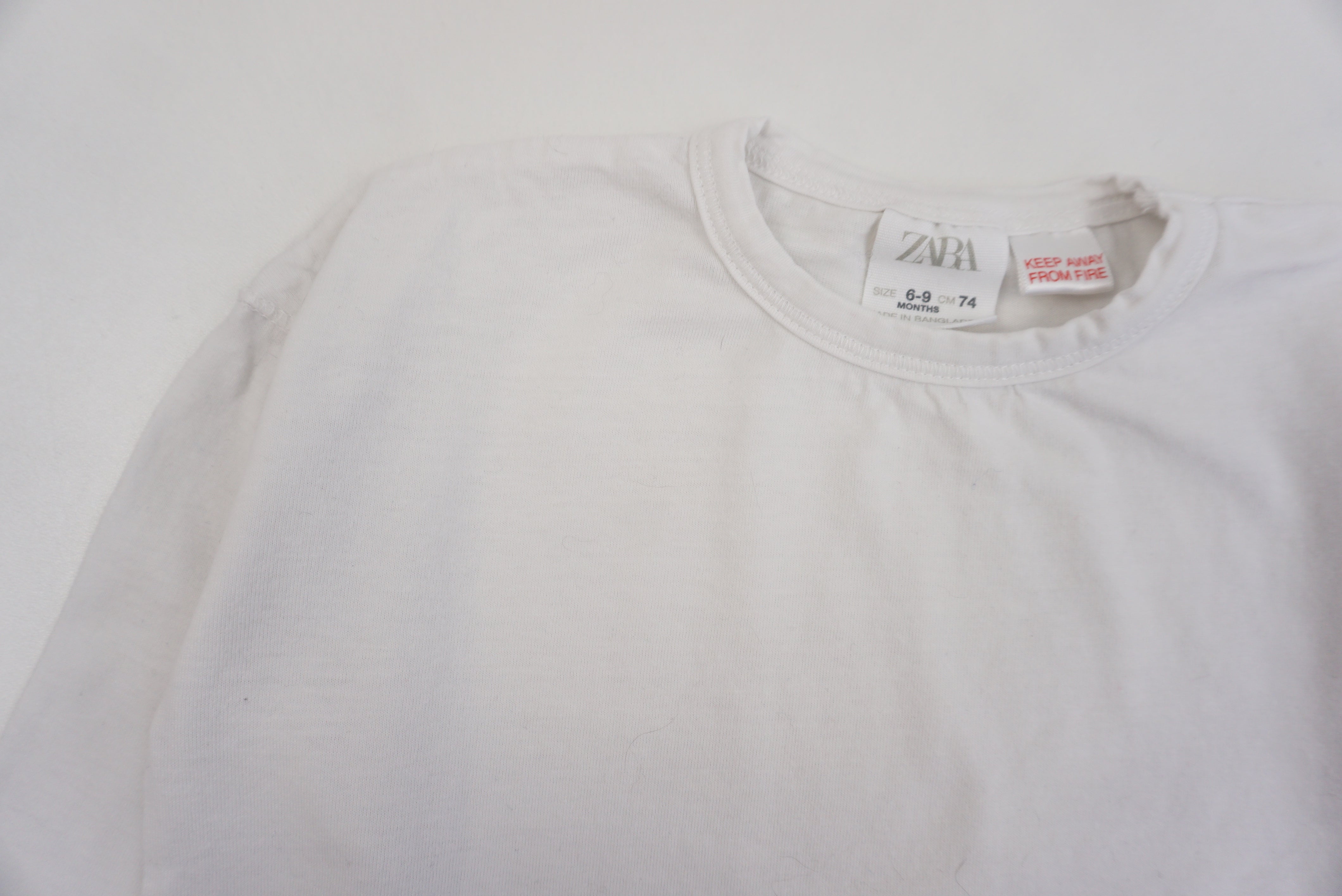 T-shirt Blanc - 6/9 mois