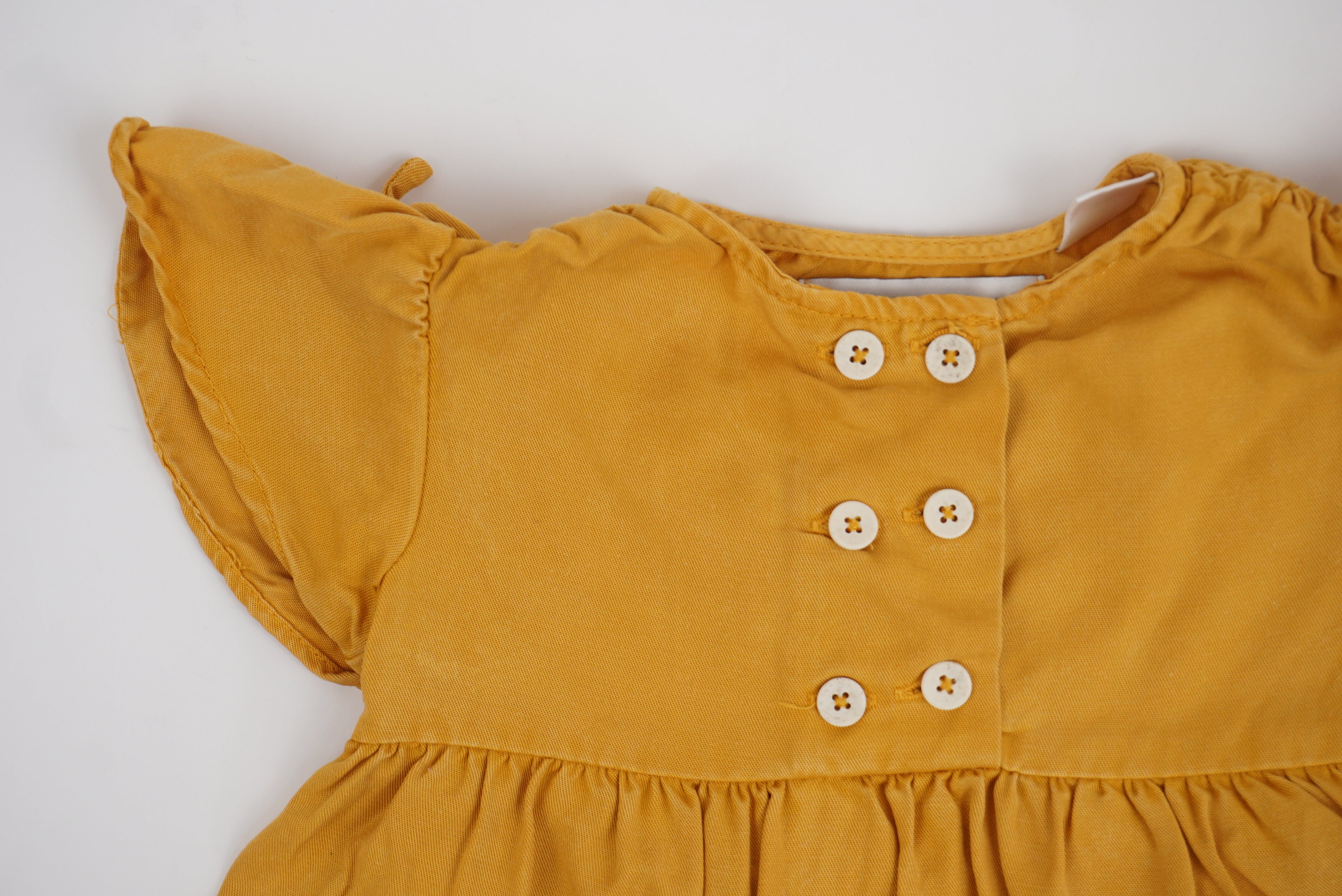 Robe Moutarde - 6/9 mois