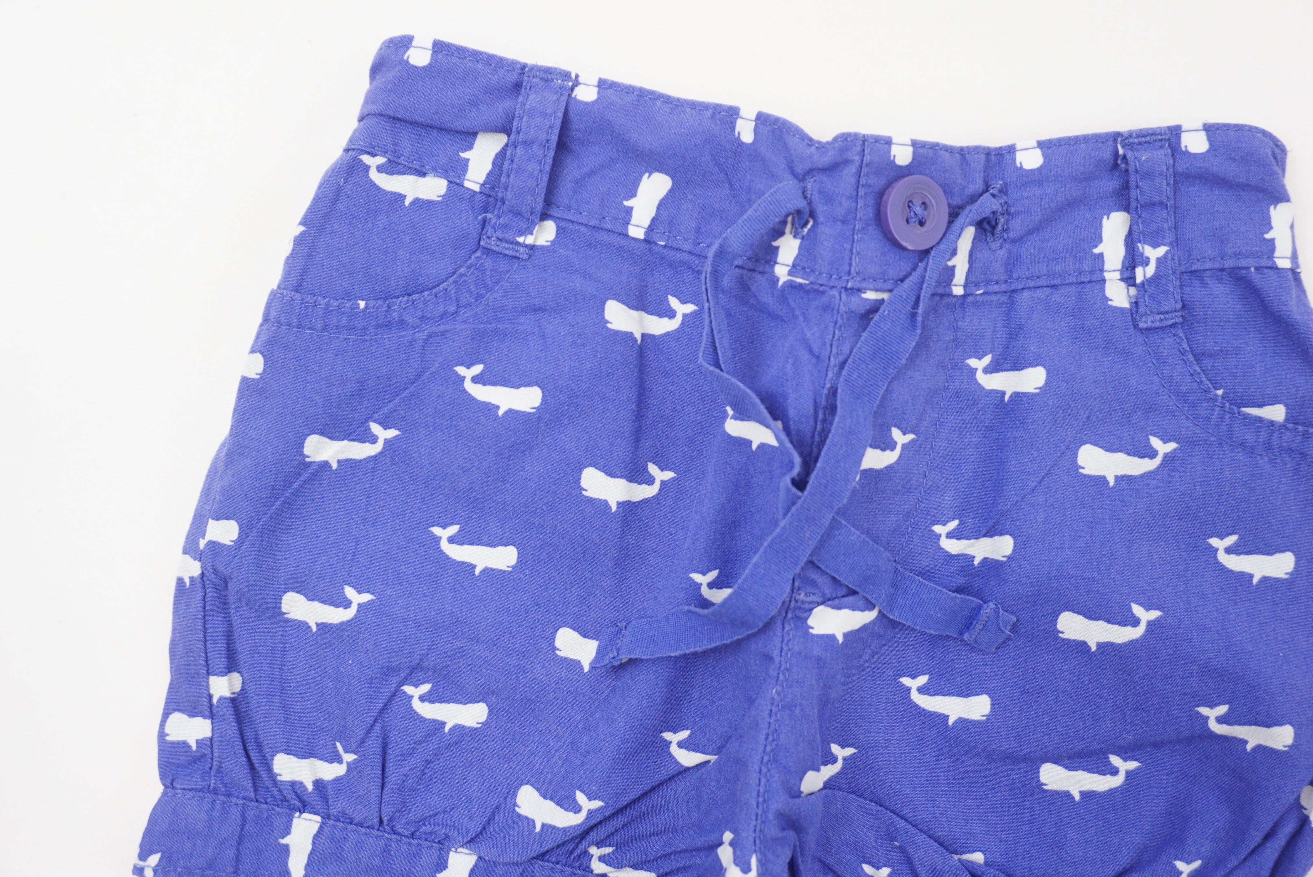 Short Bleu - 12/18 mois
