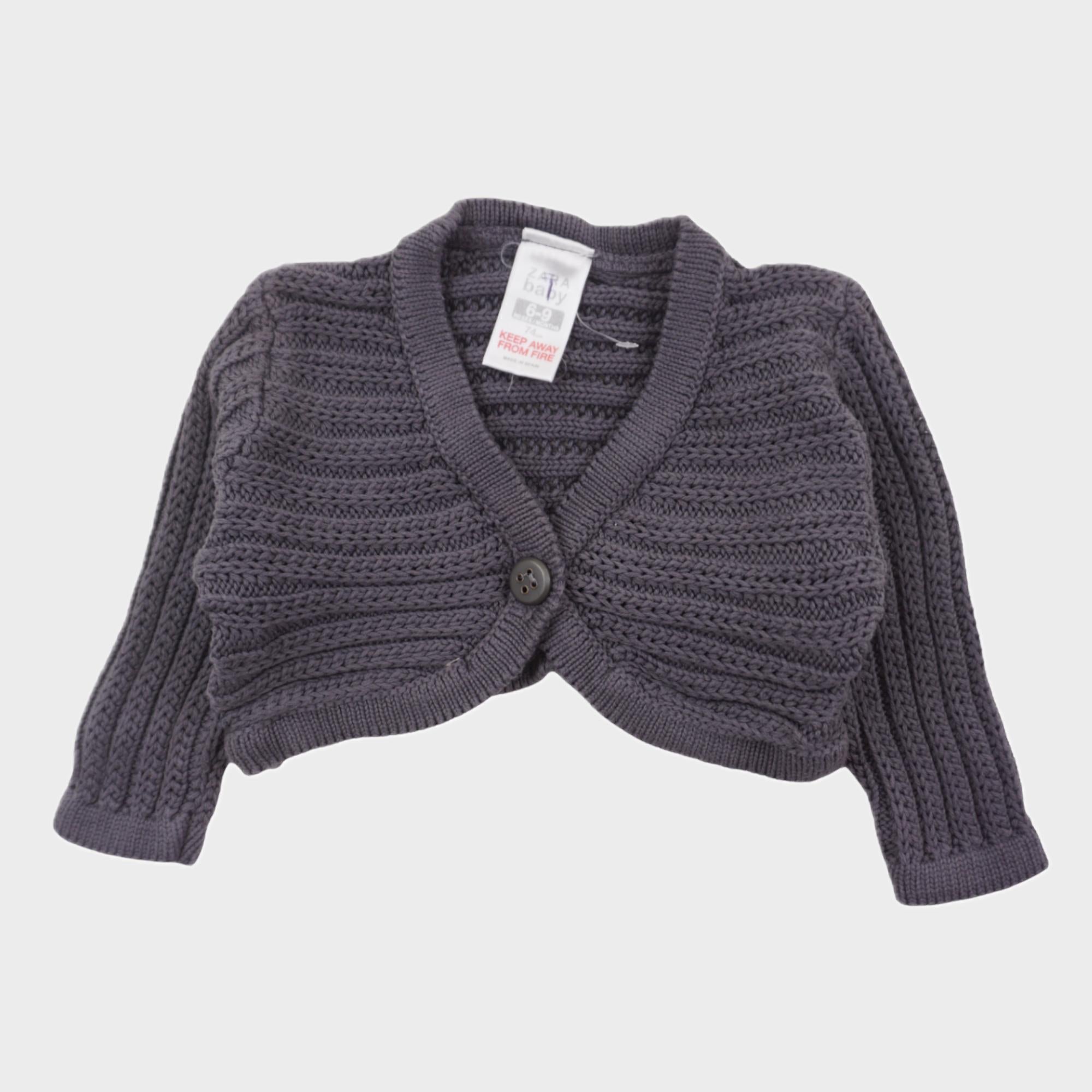 Boléro Gris - 6/9 mois