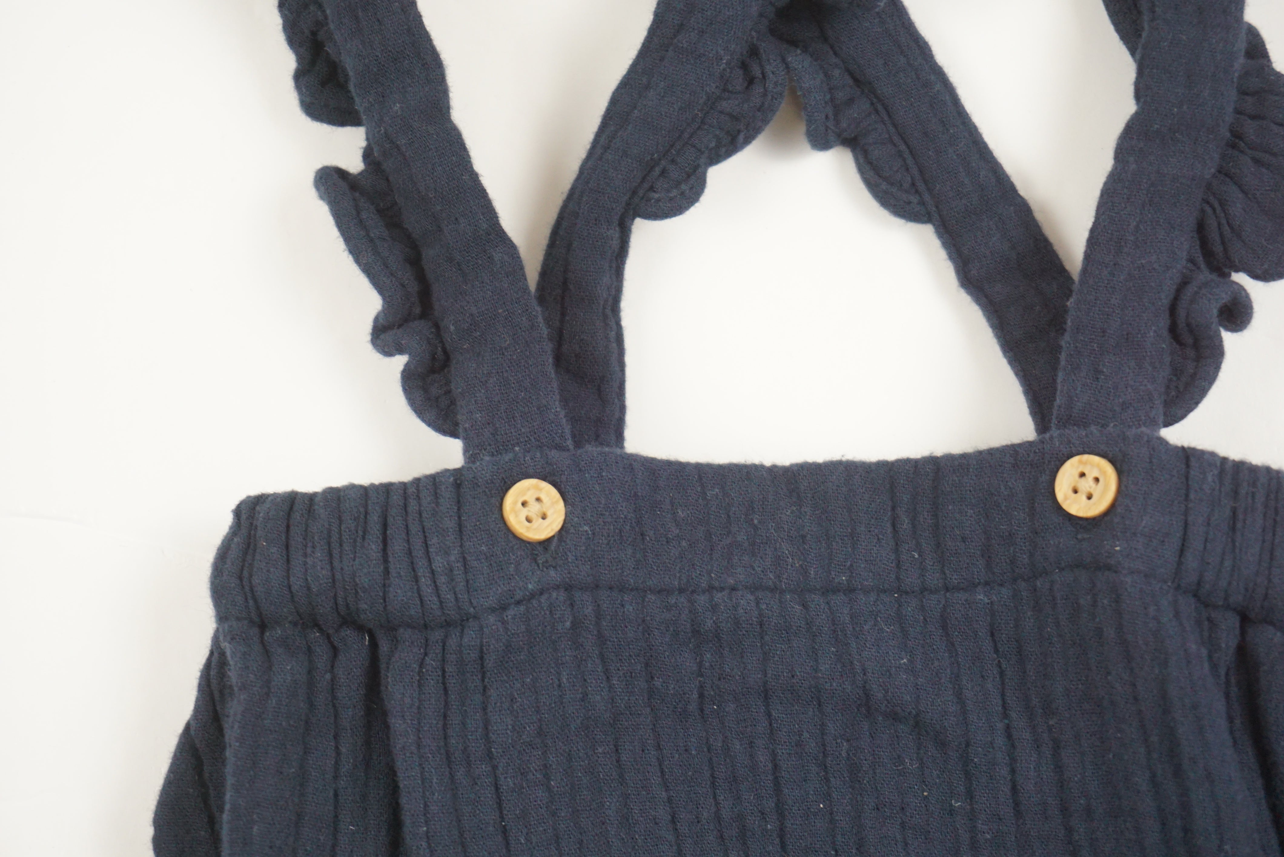 Bloomer à bretelles Bleu - 12 mois