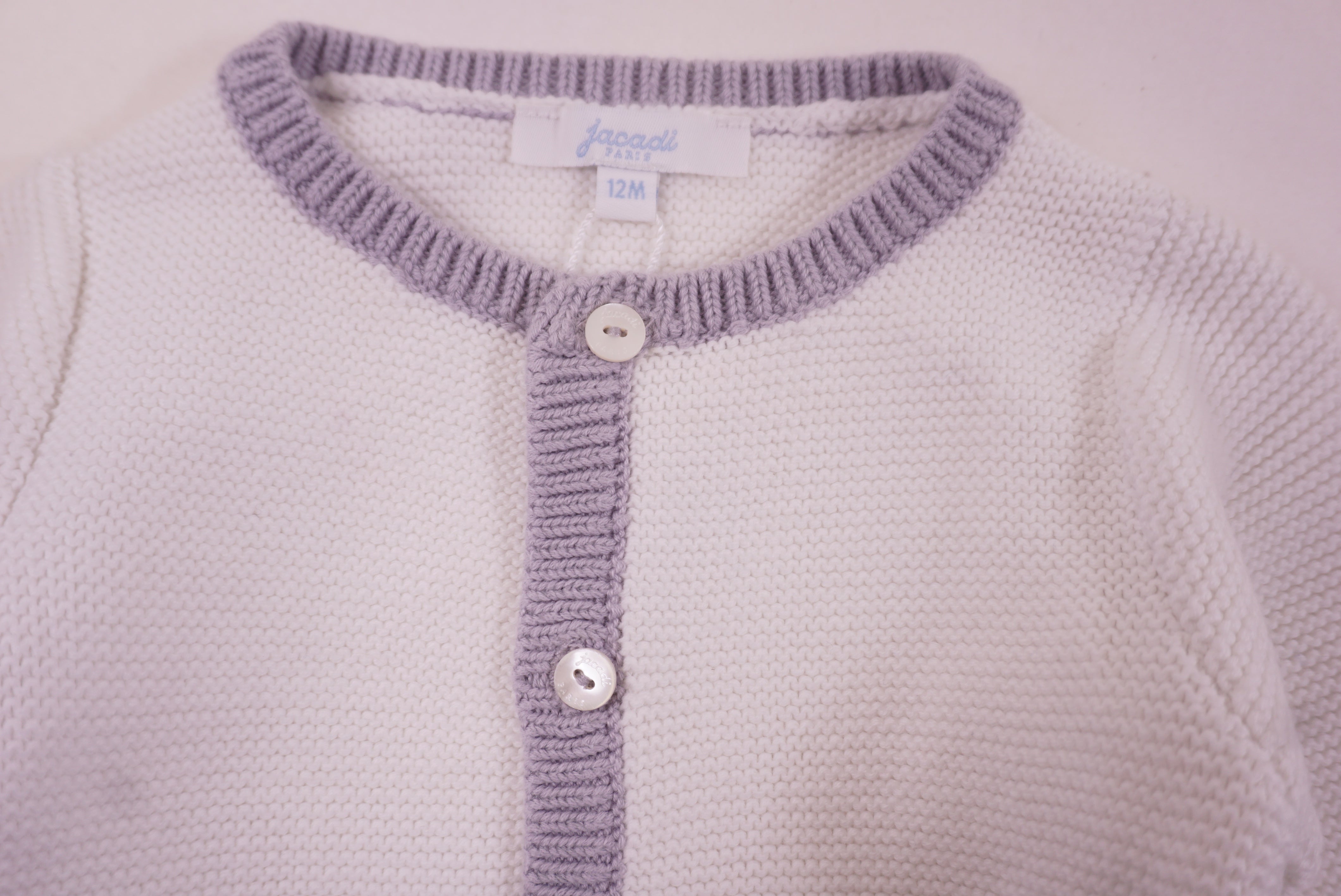 Gilet Blanc - 12 mois