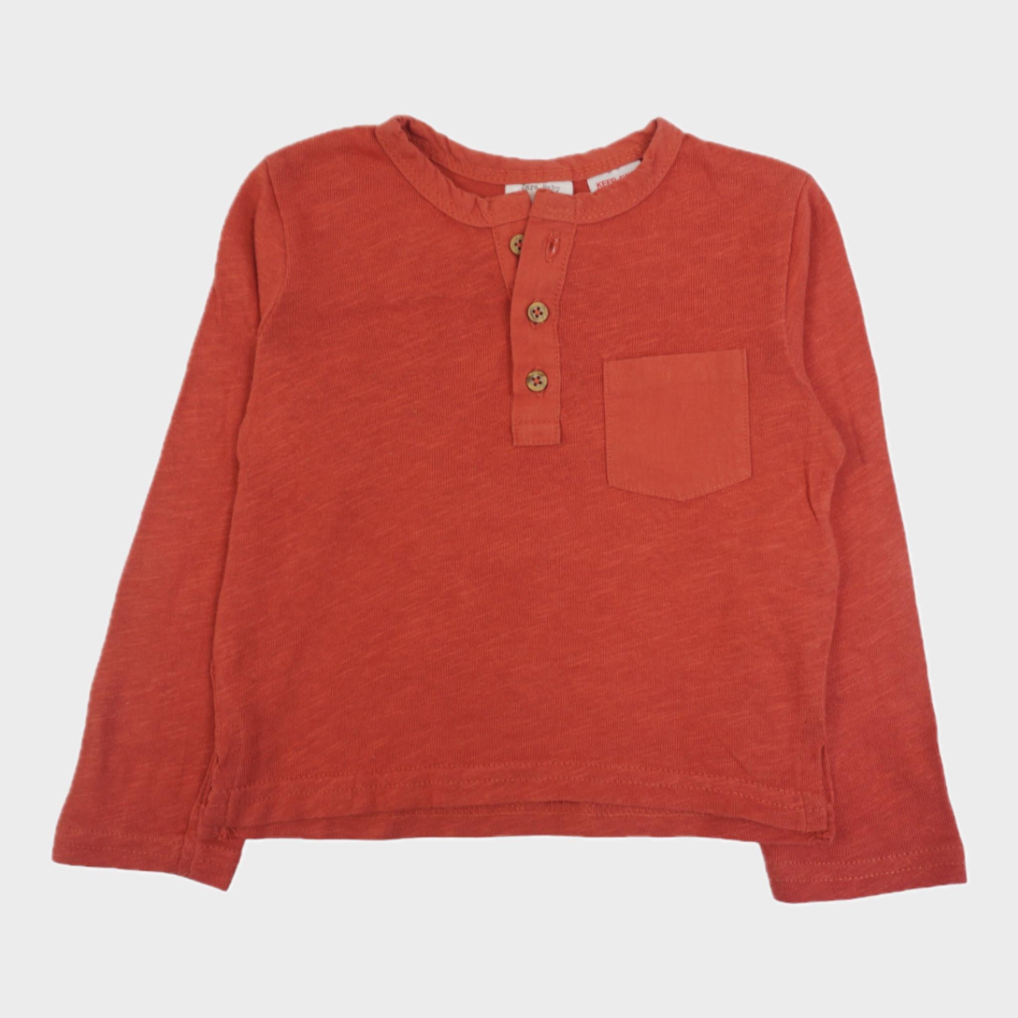 T-shirt Rouge - 6/9 mois