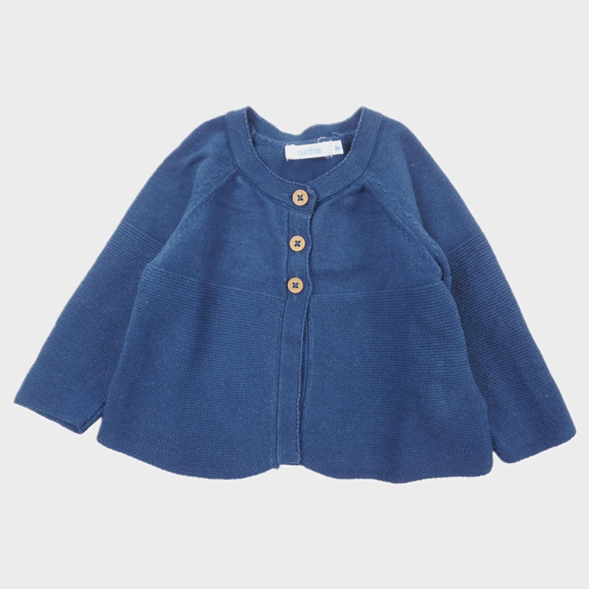 Gilet Bleu - 3 mois