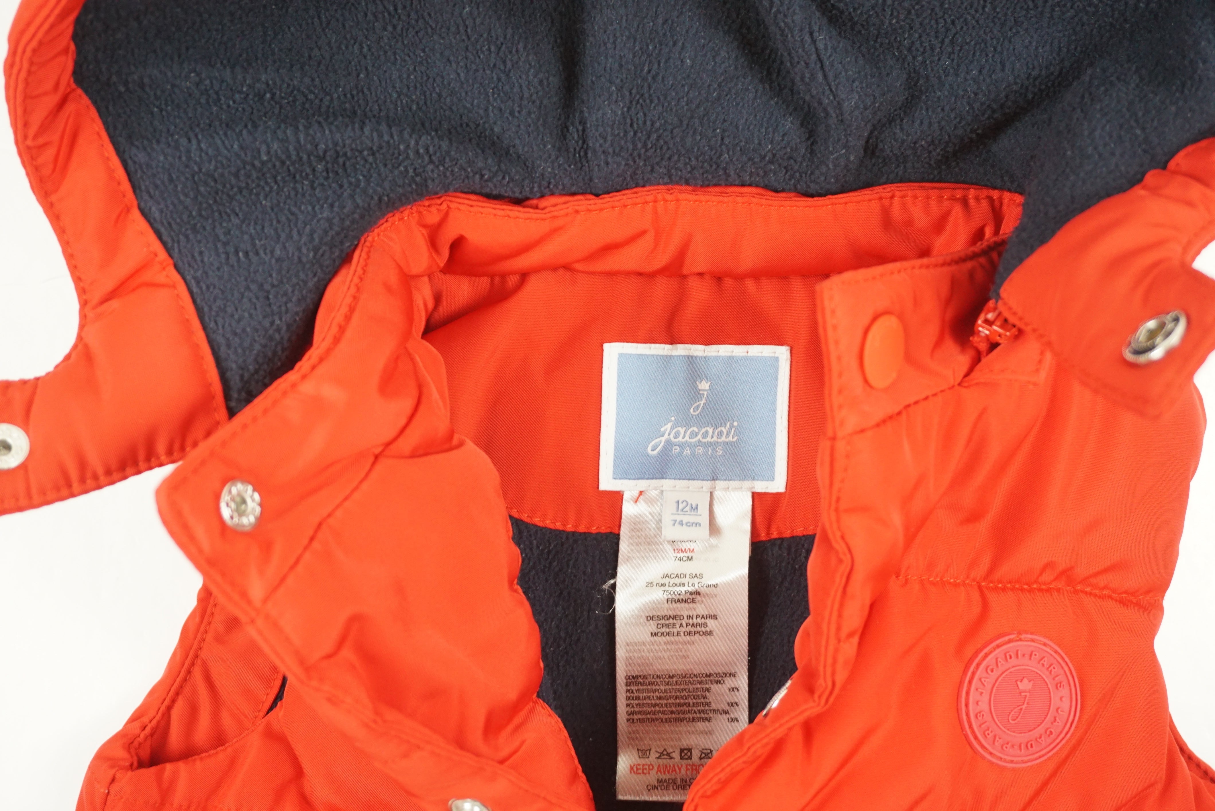 Doudoune sans manches Rouge - 12 mois