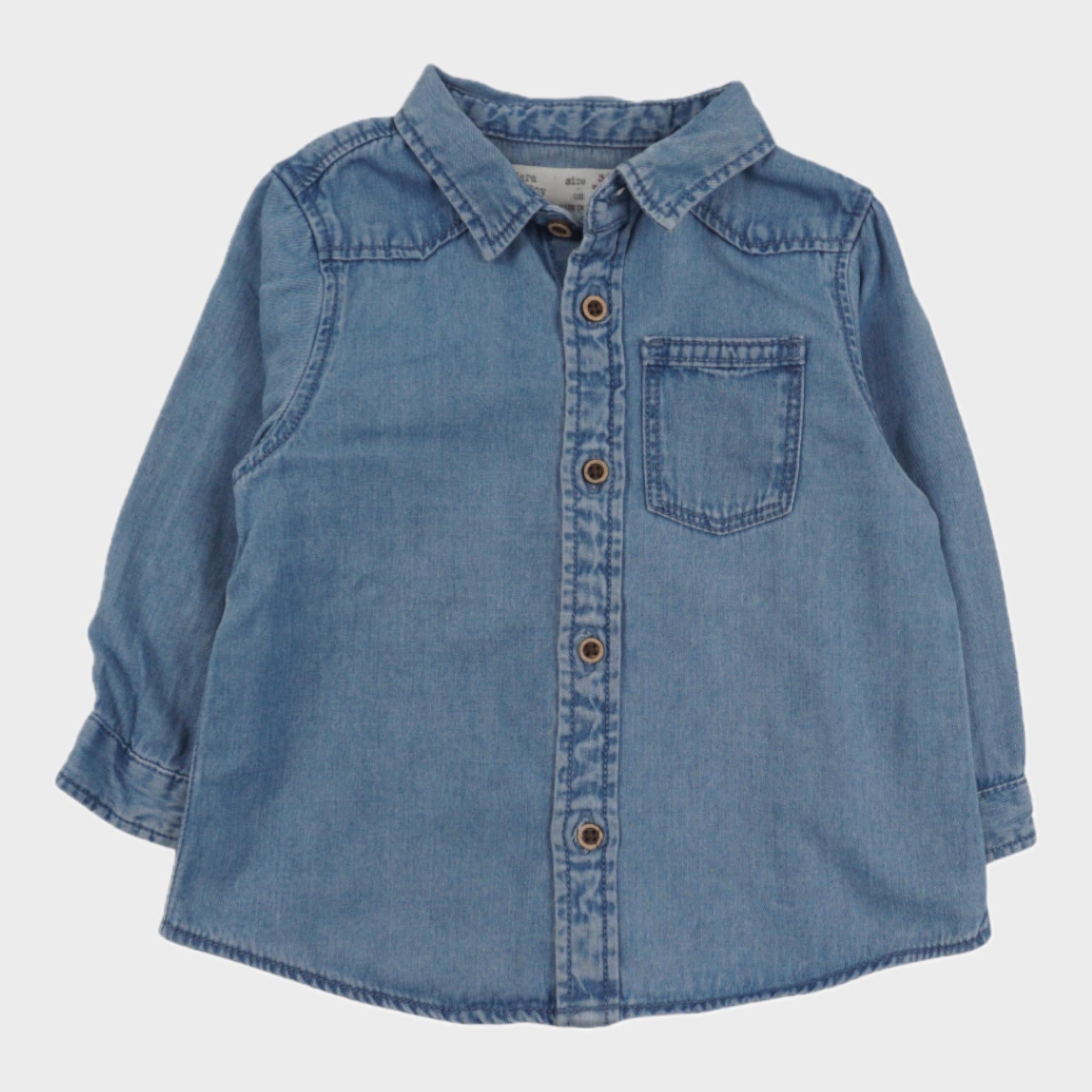 Chemise Bleu - 6 mois