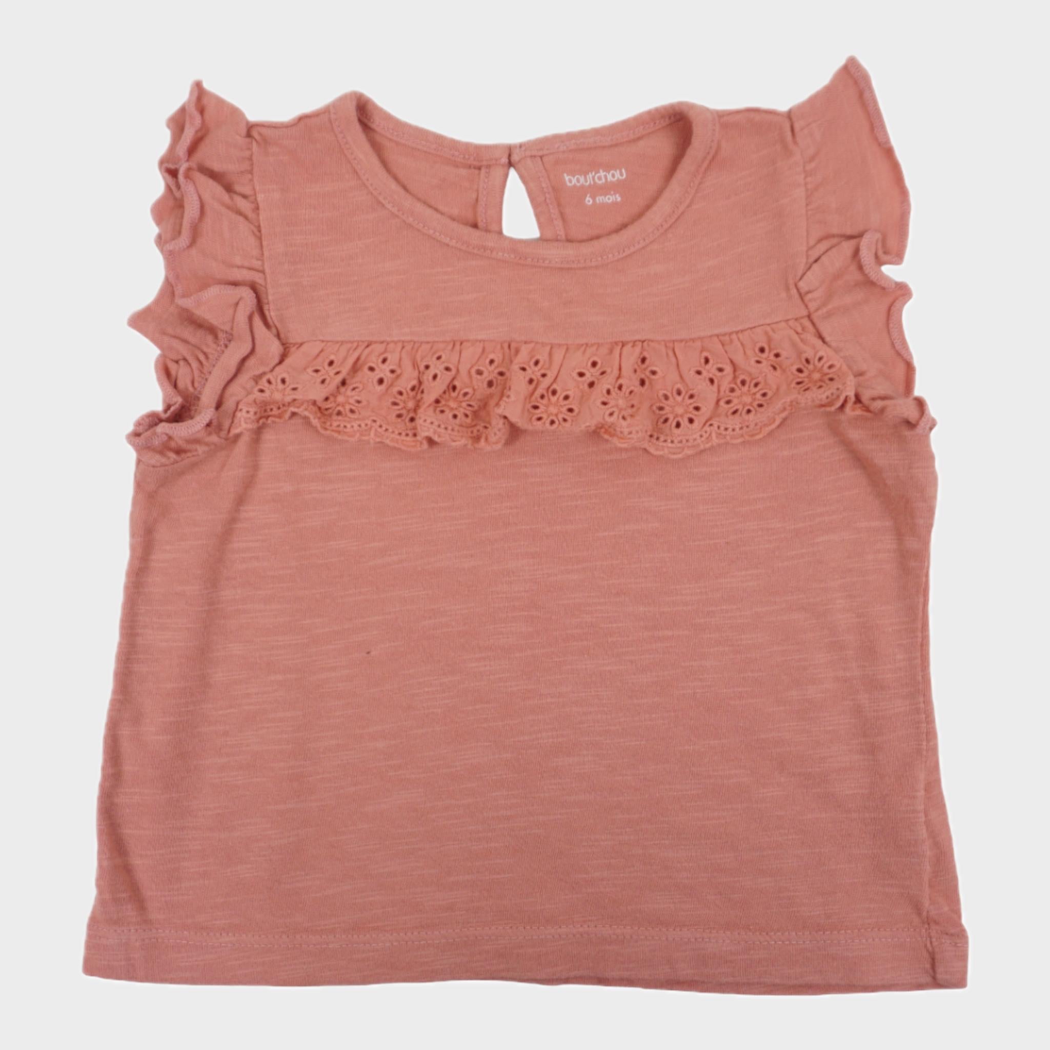 T-shirt Rose - 6 mois