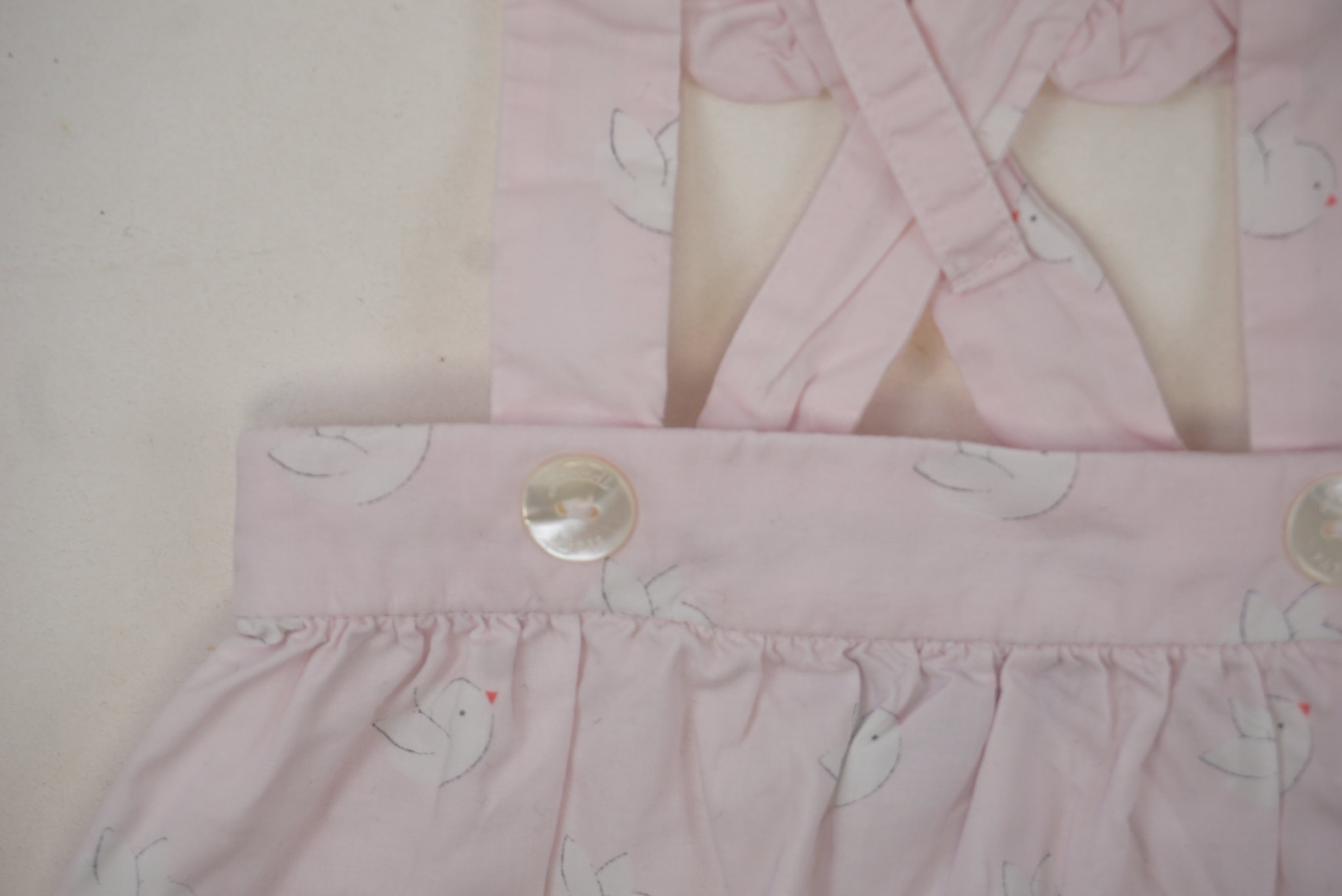 Bloomer à bretelles Rose - 3 mois