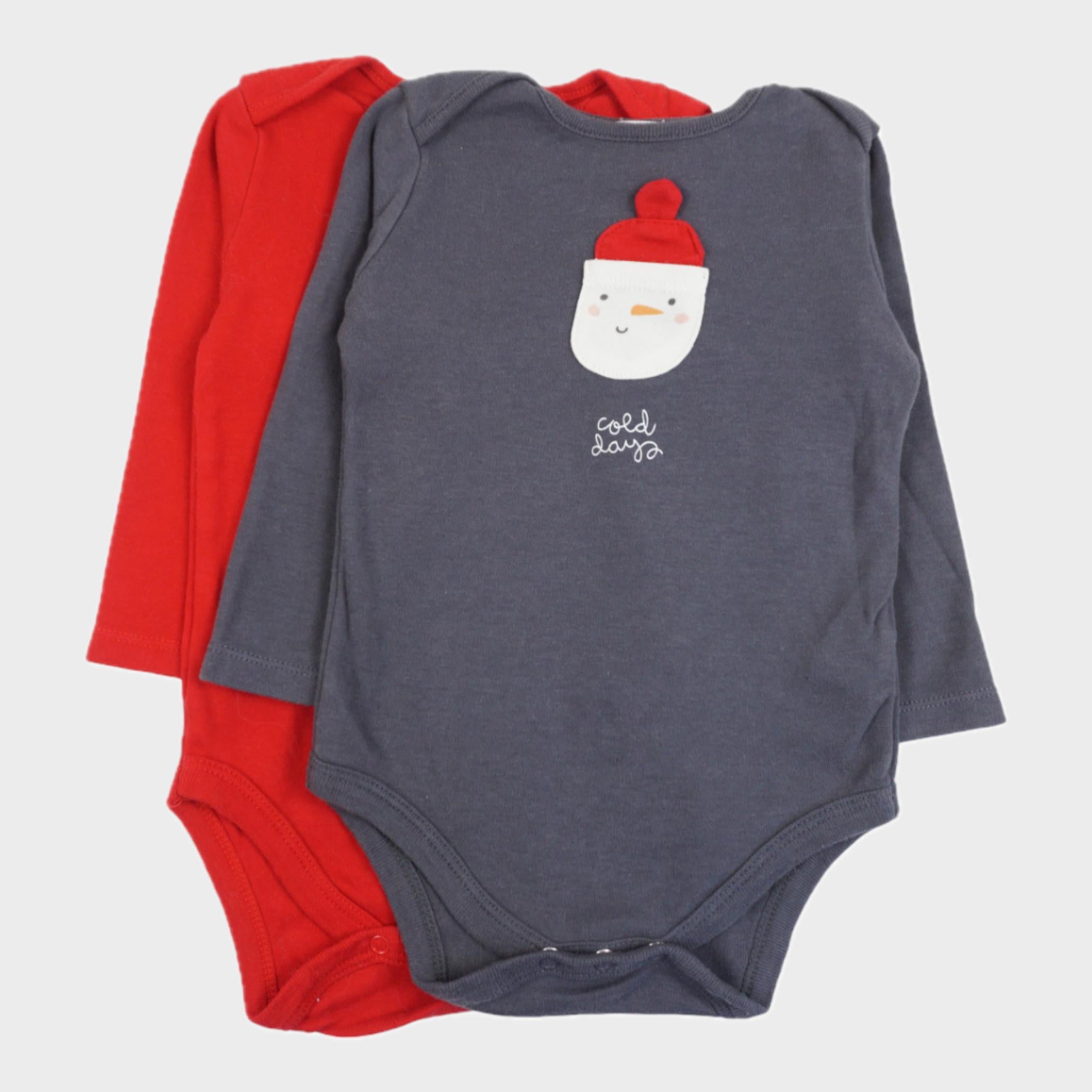 Lot de 2 Bodies Multicolore - 9/12 mois