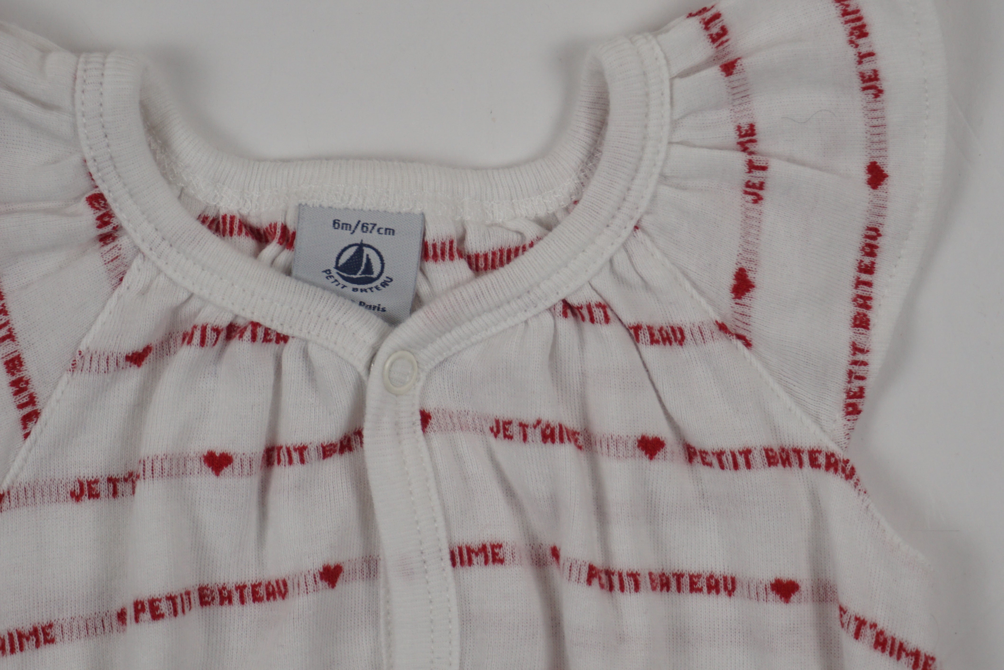 Barboteuse Blanc - 6 mois