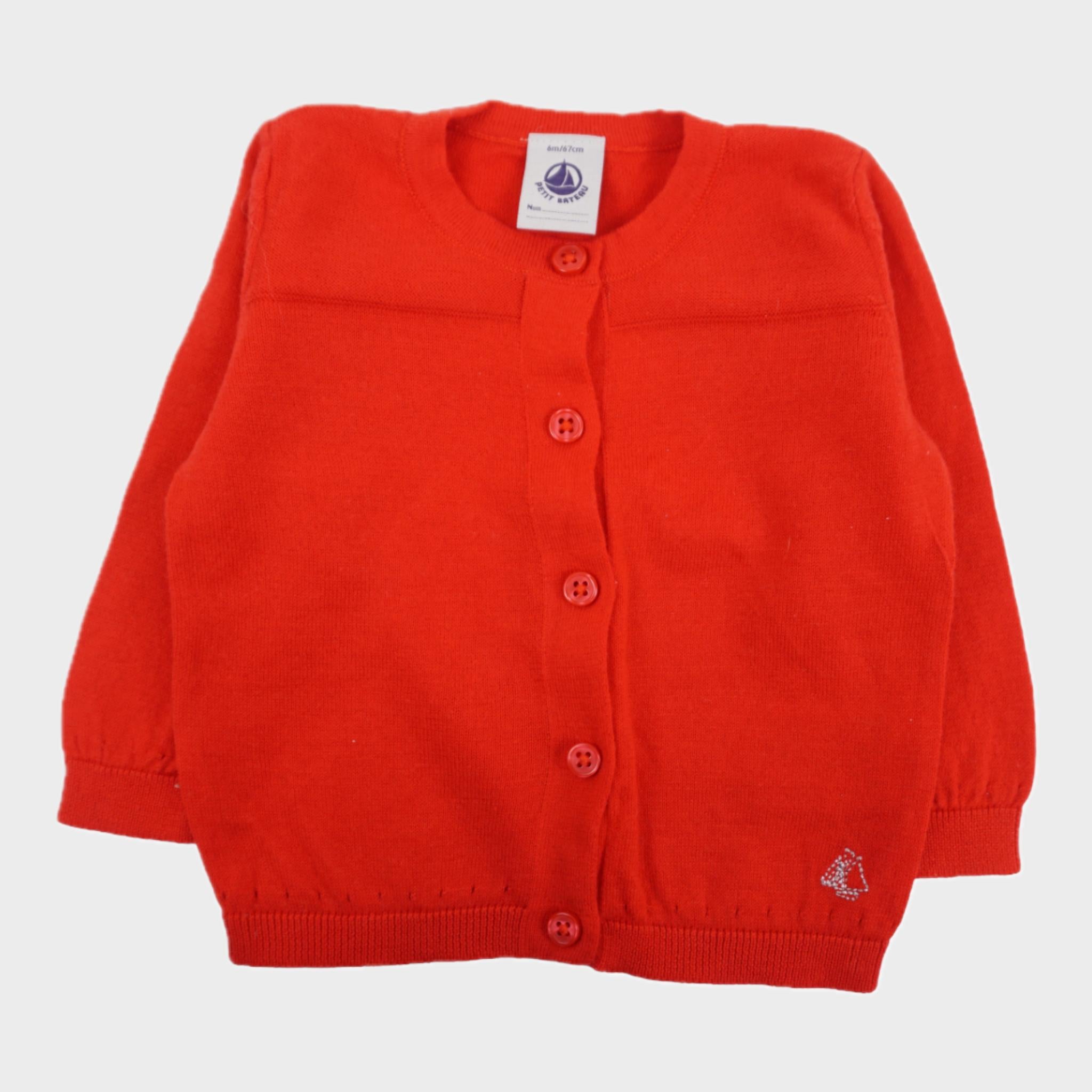 Cardigan Rouge - 6 mois