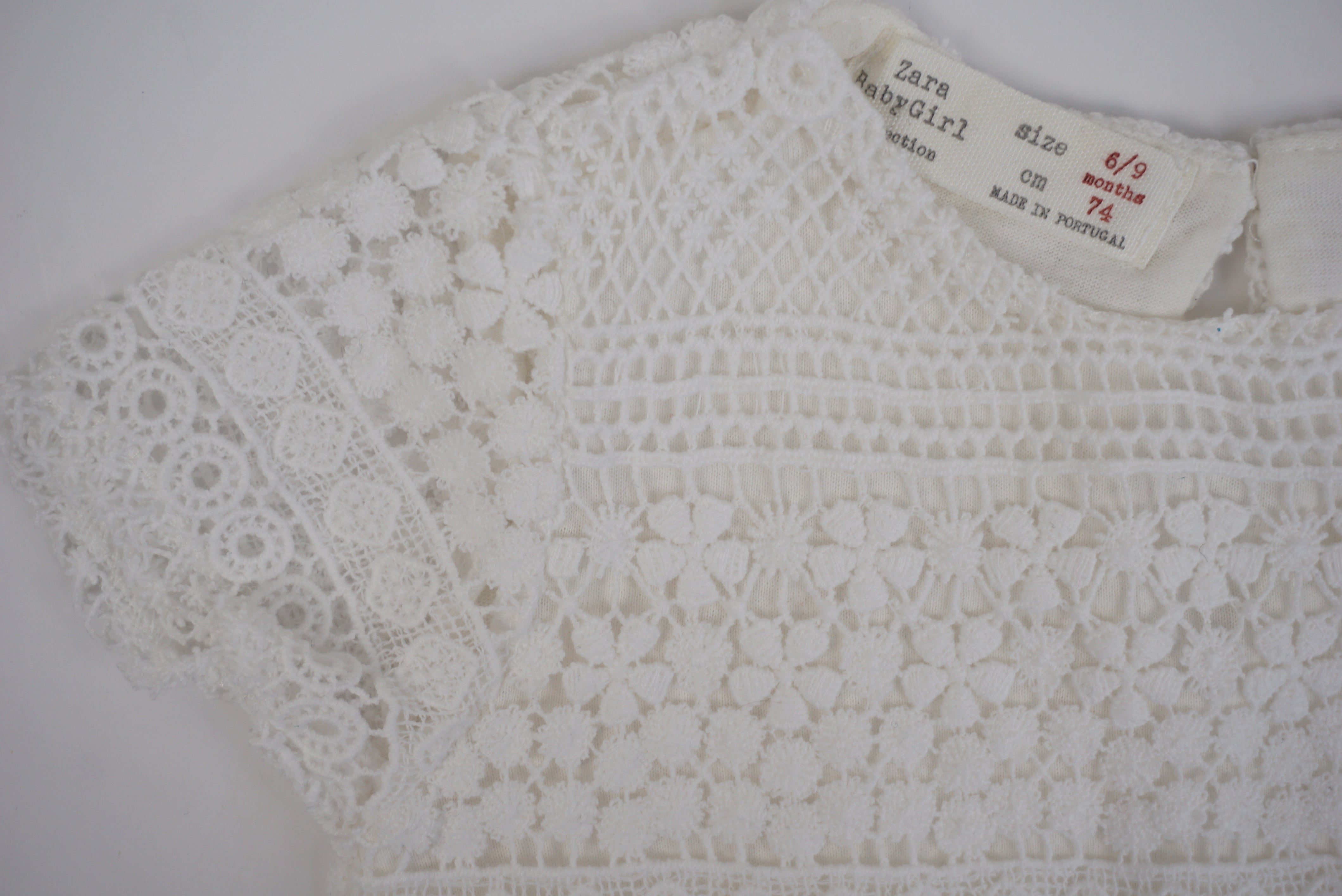 Robe Blanc - 6/9 mois