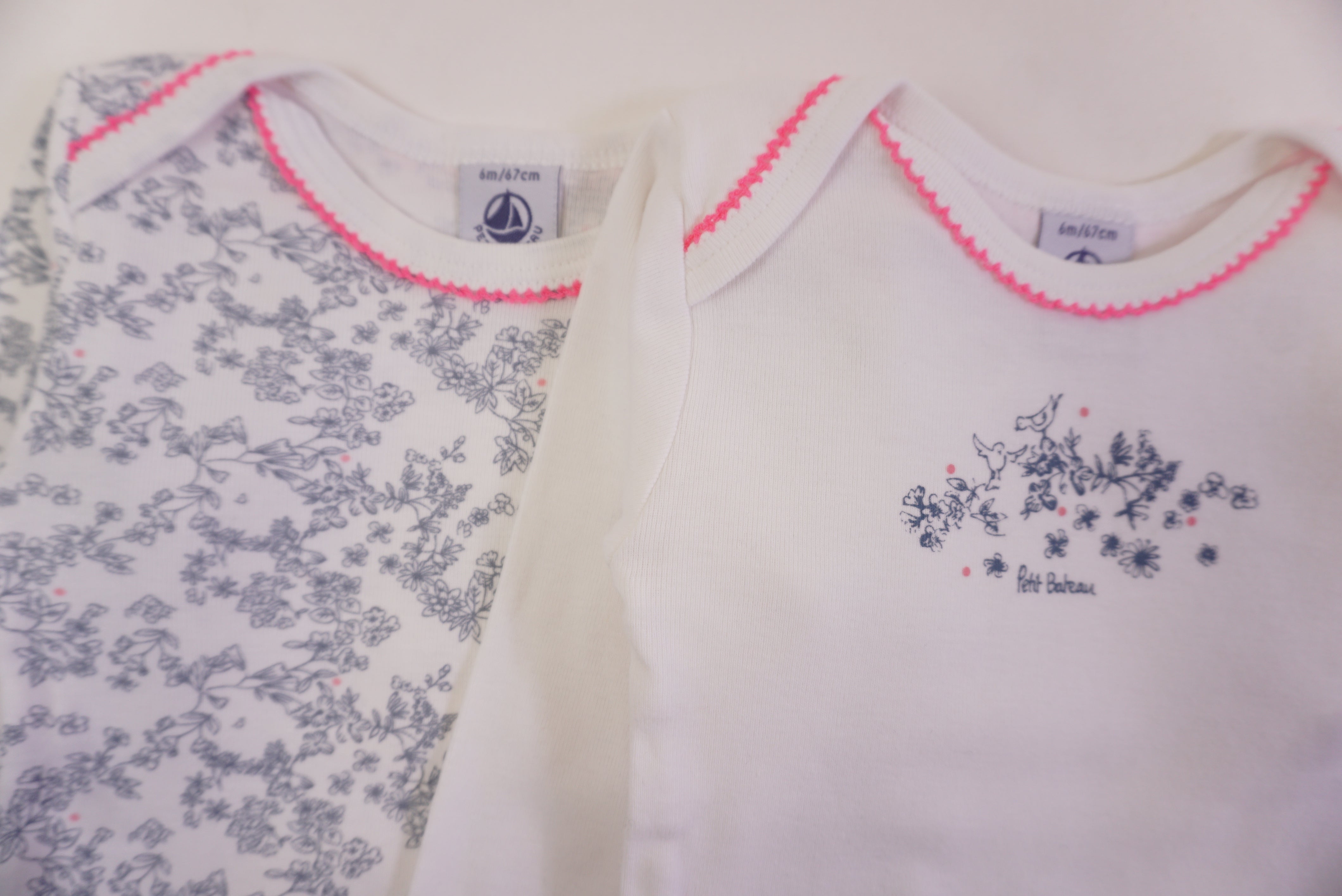 Lot de 2 bodies - 6 mois