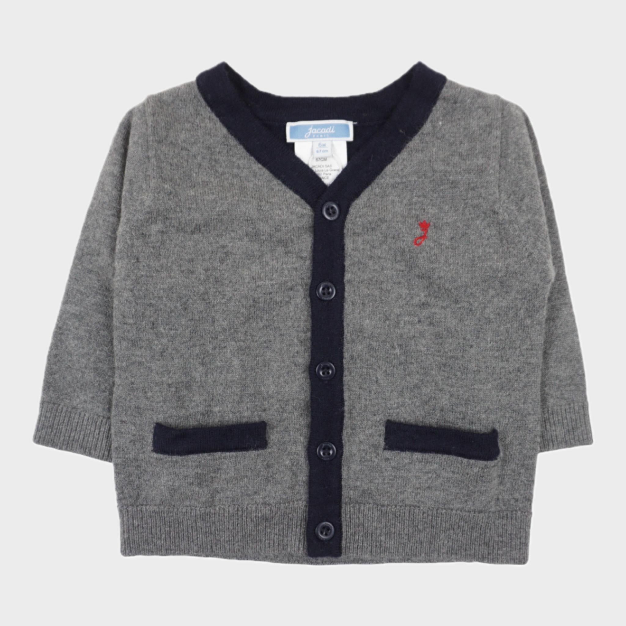 Gilet Gris - 6 mois