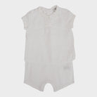 Combishort Blanc - 18 mois