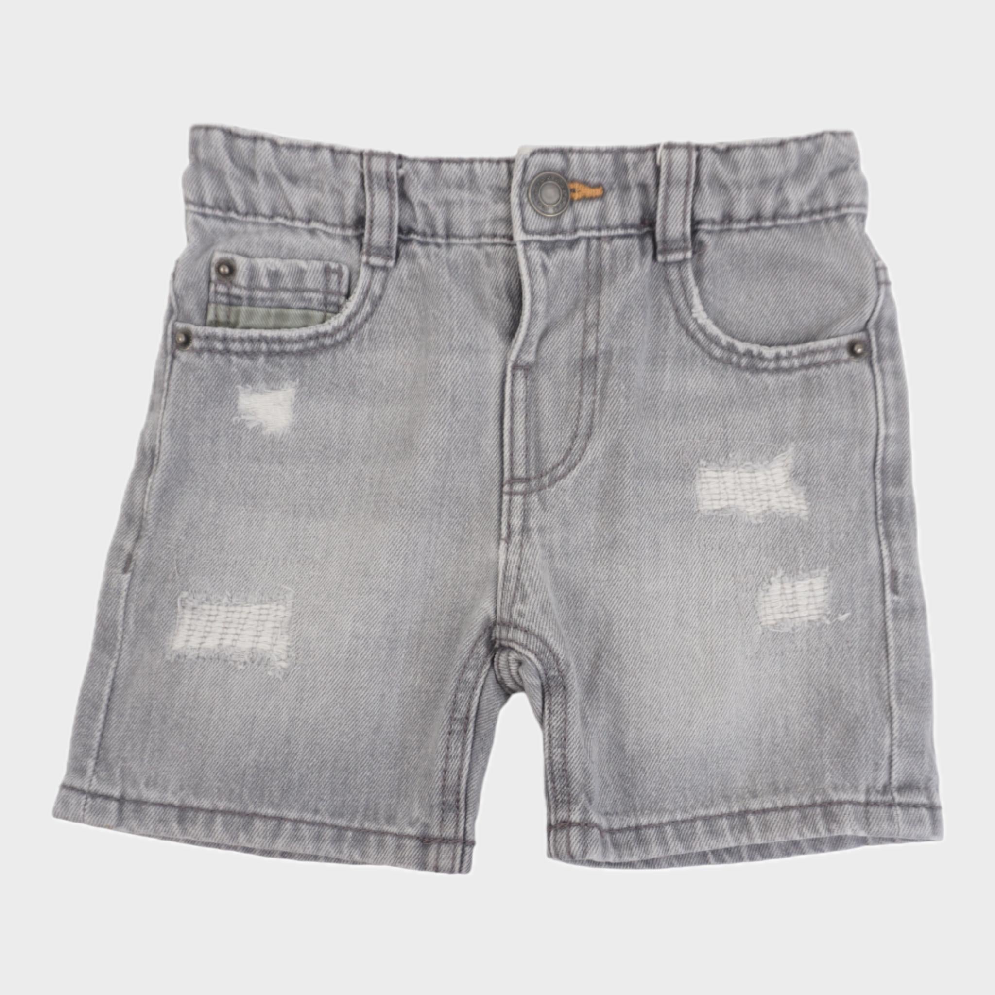Bermuda Gris - 9/12 mois