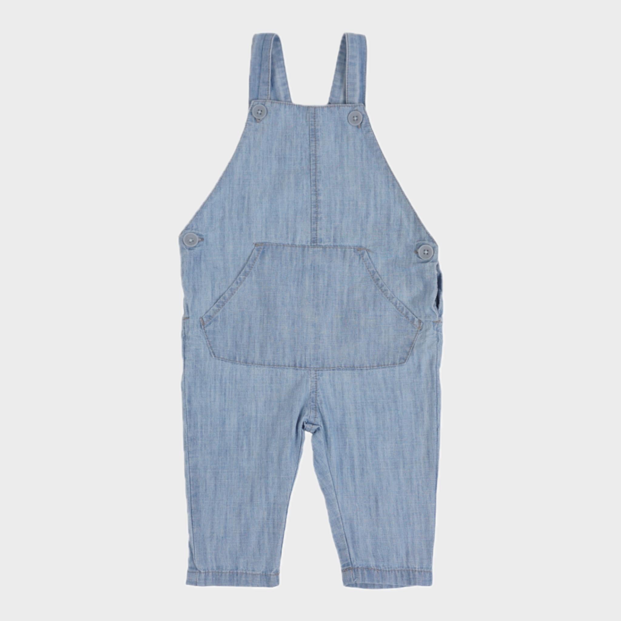 Salopette Bleu - 3/6 mois