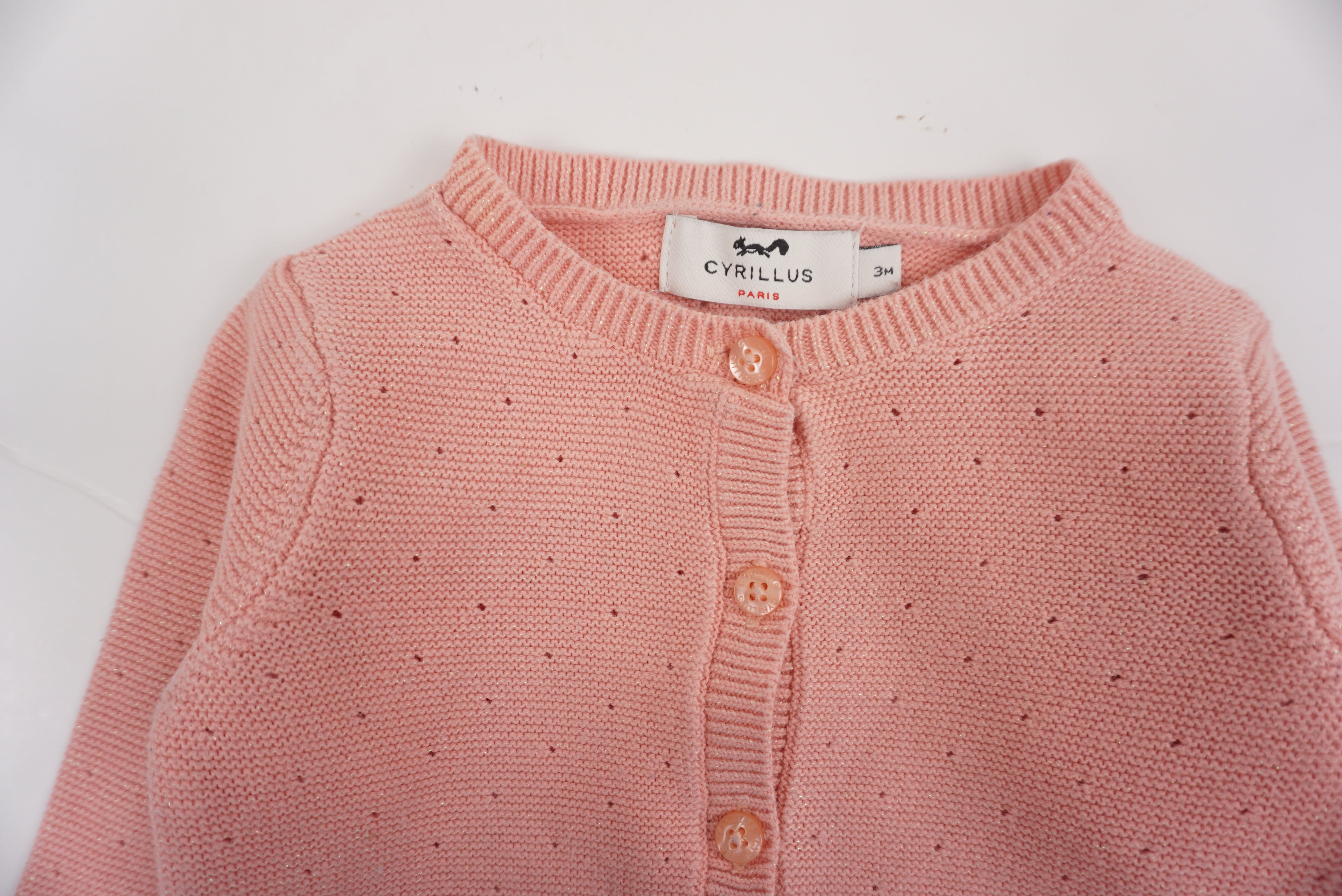 Cardigan Rose - 3 mois