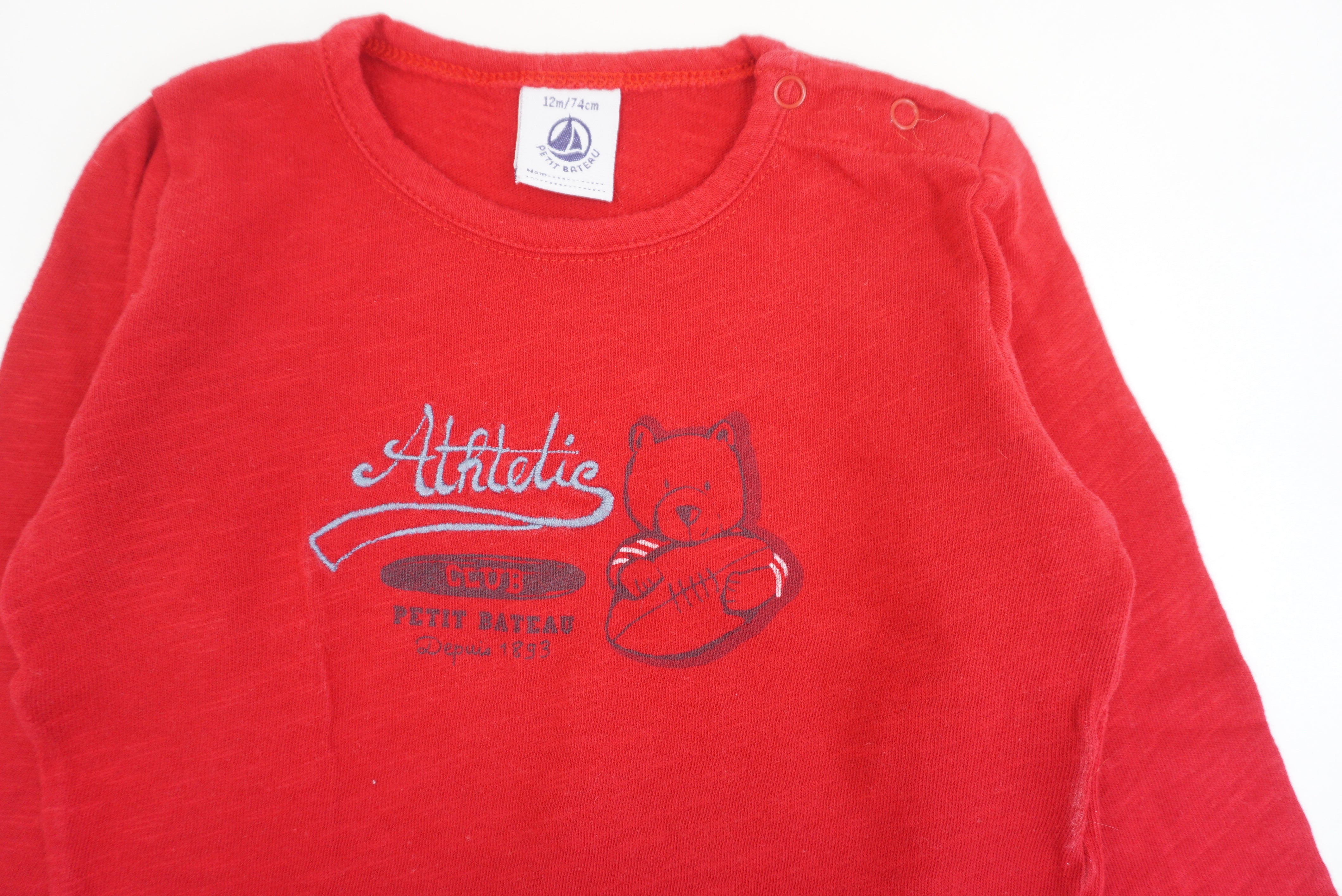 T-shirt Rouge - 12 mois