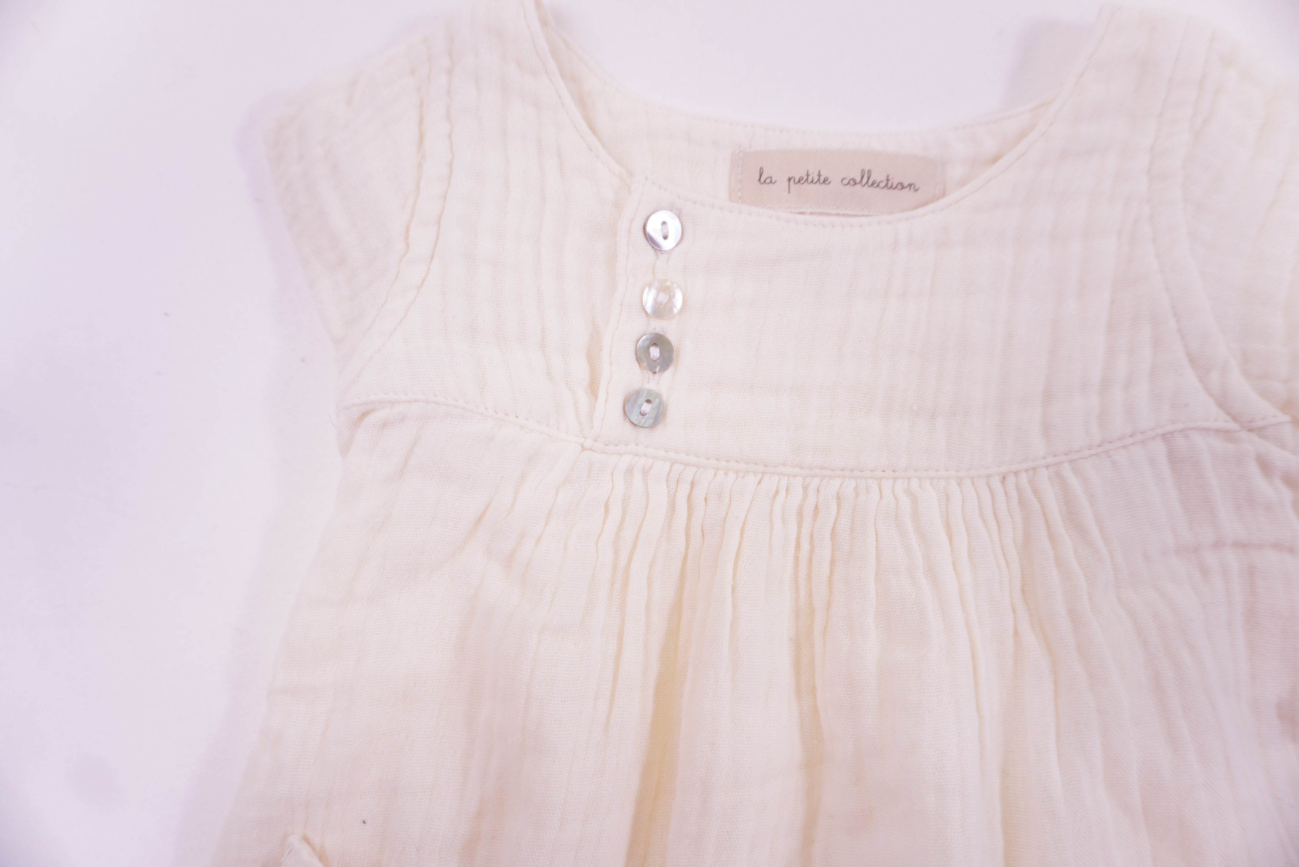 Robe Ecru - 3 mois