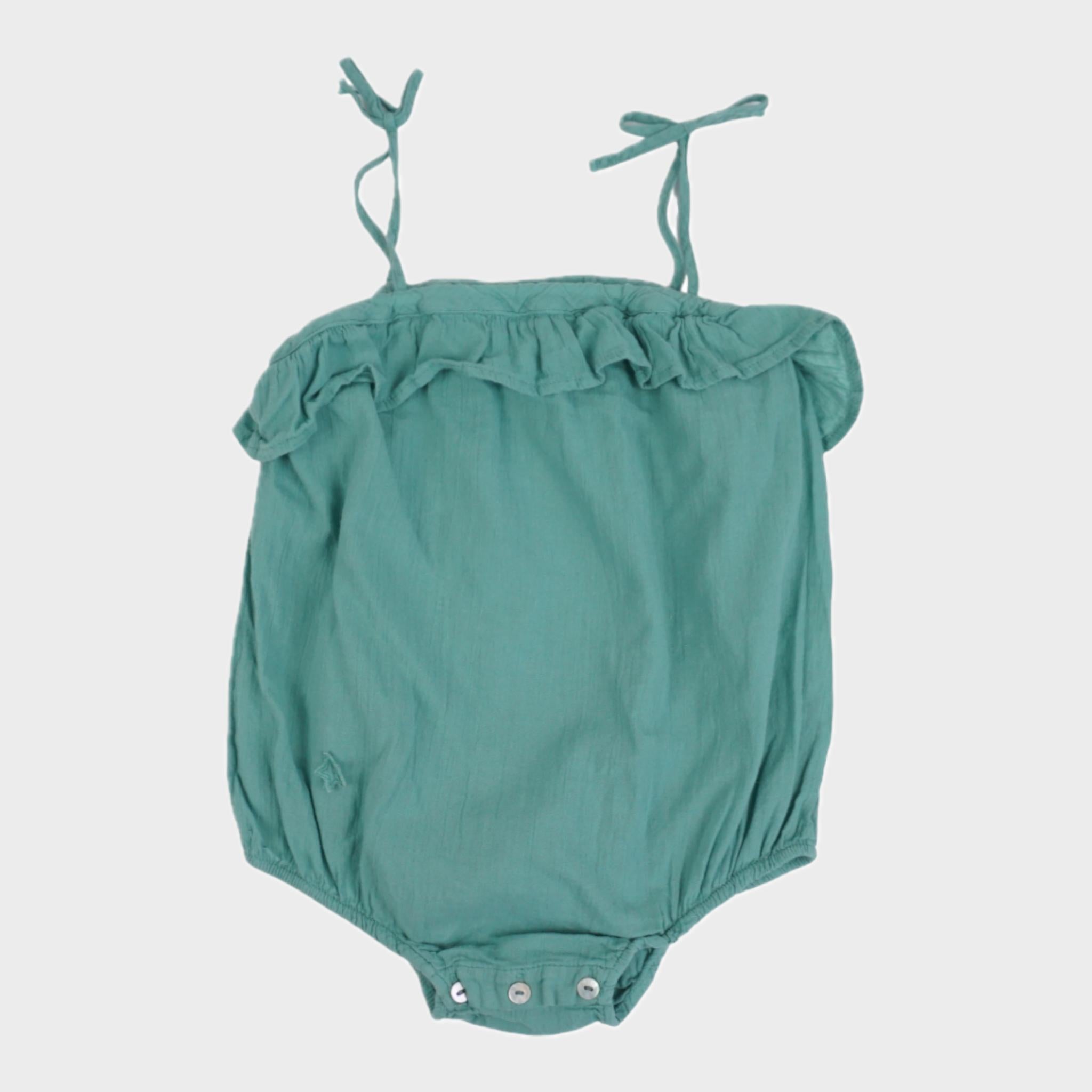 Barboteuse Vert - 6/9 mois