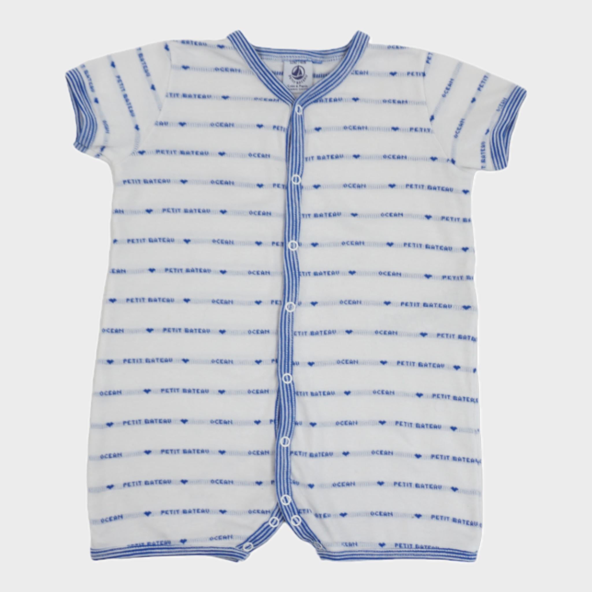 Combishort Blanc - 12 mois
