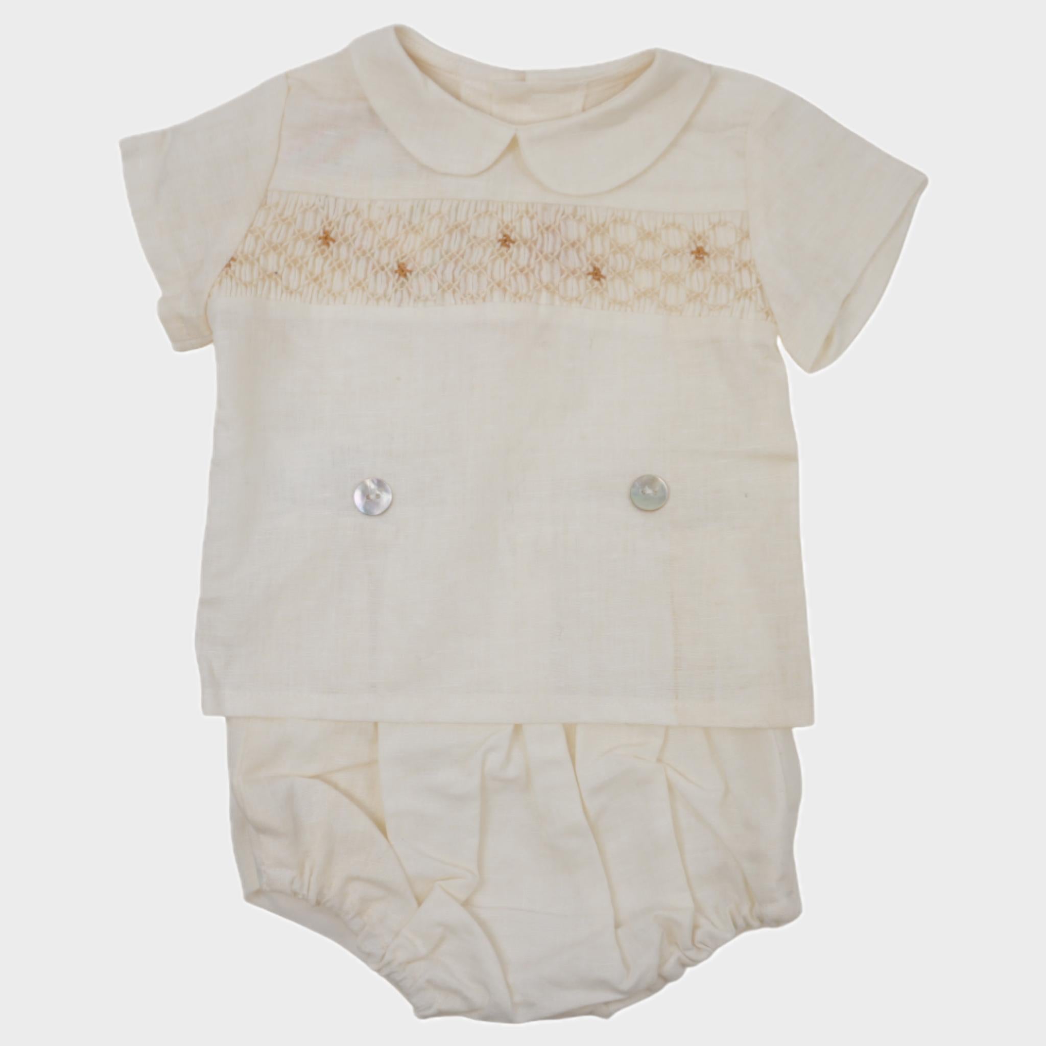 Ensemble Ecru - 6 mois