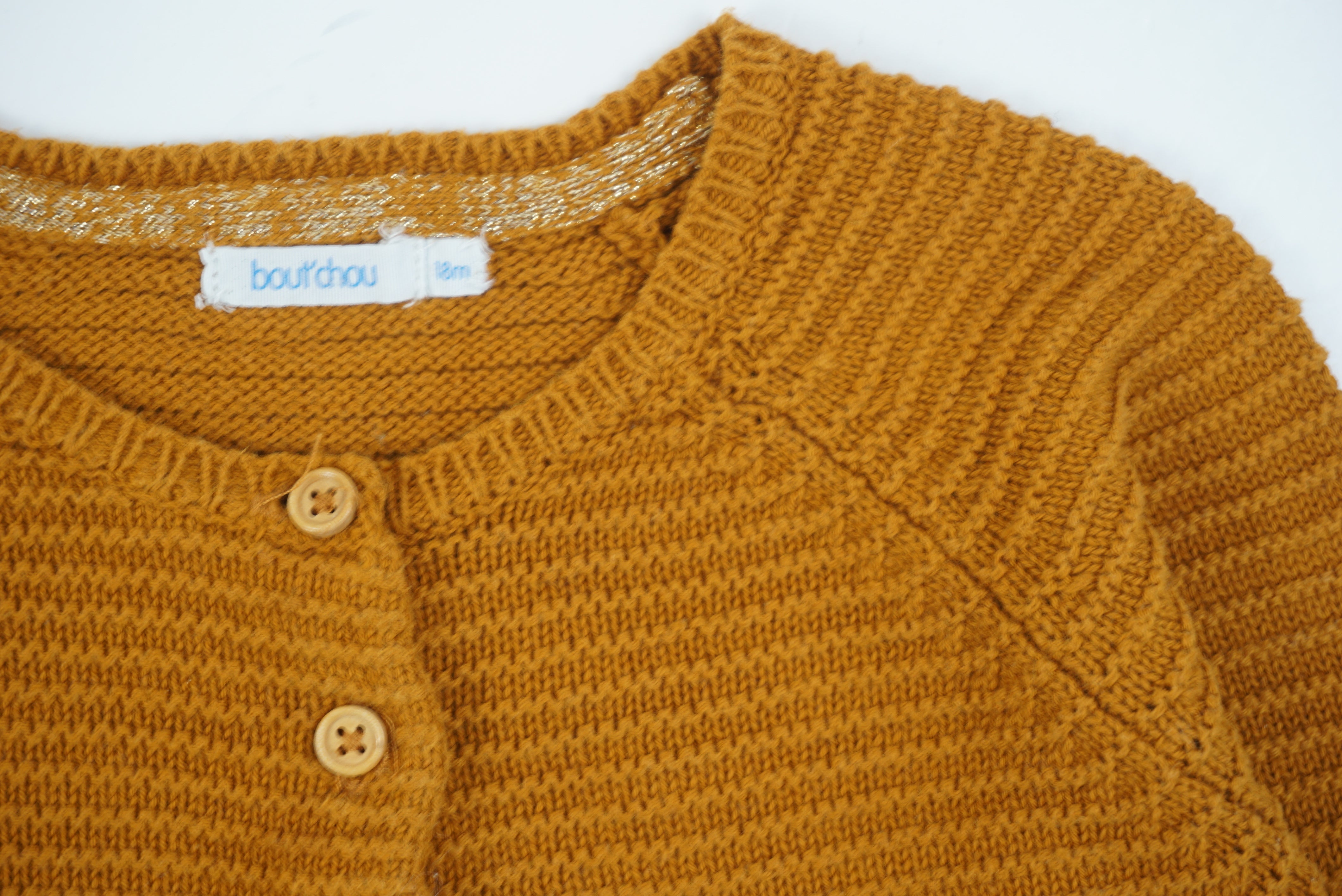 Gilet Moutarde - 18 mois