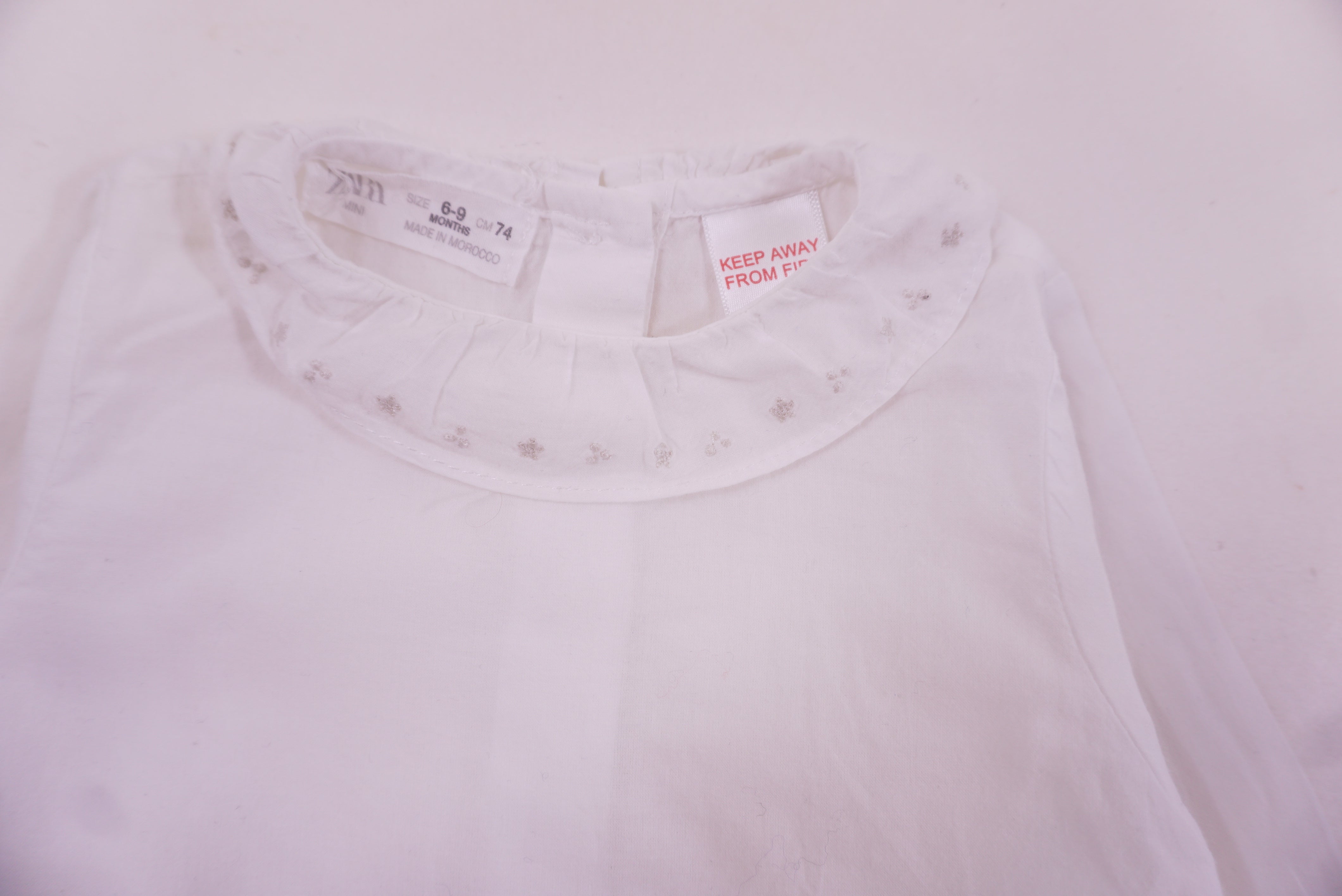 Body blouse Blanc - 6/9 mois
