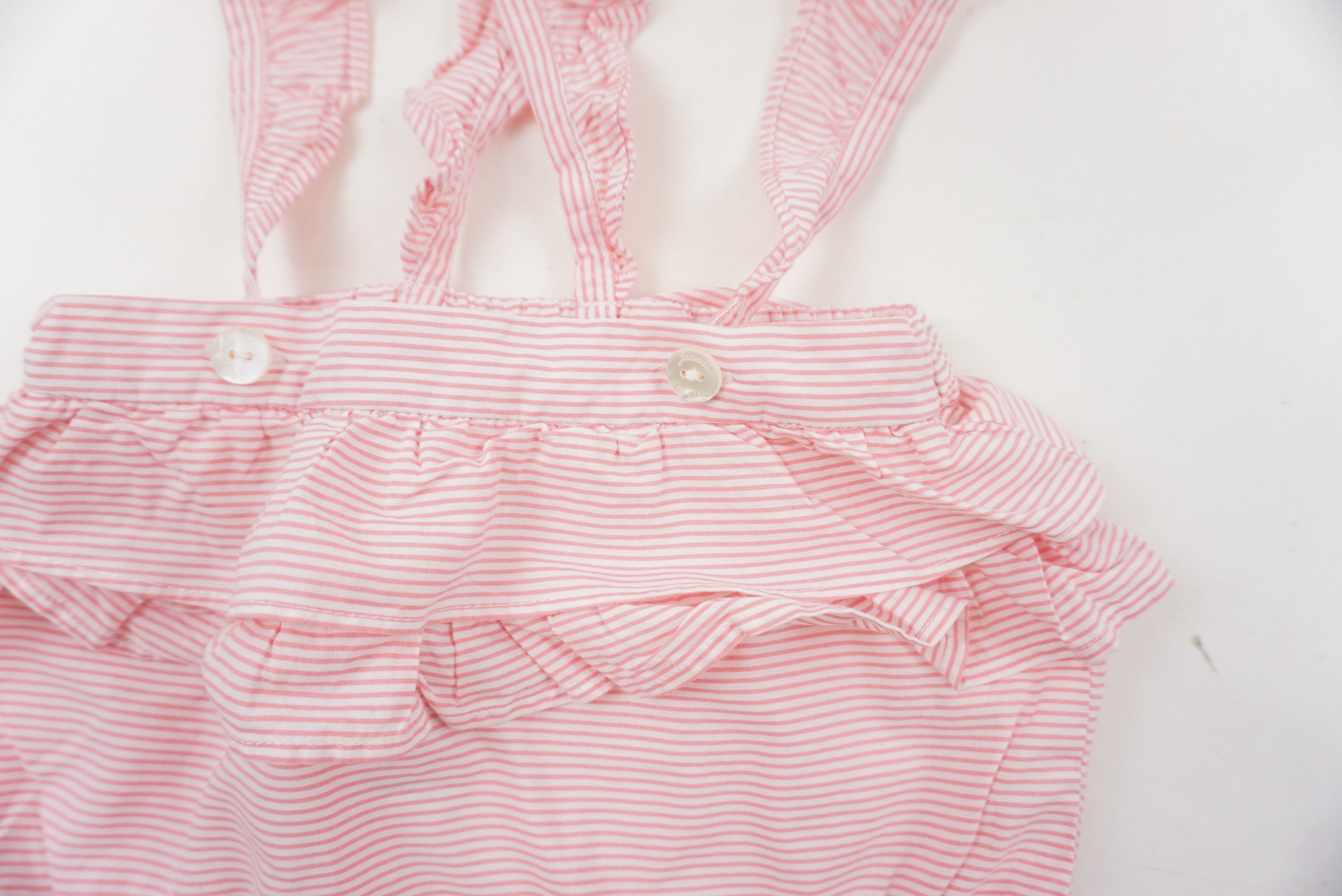 Bloomer à bretelles Rose - 12 mois