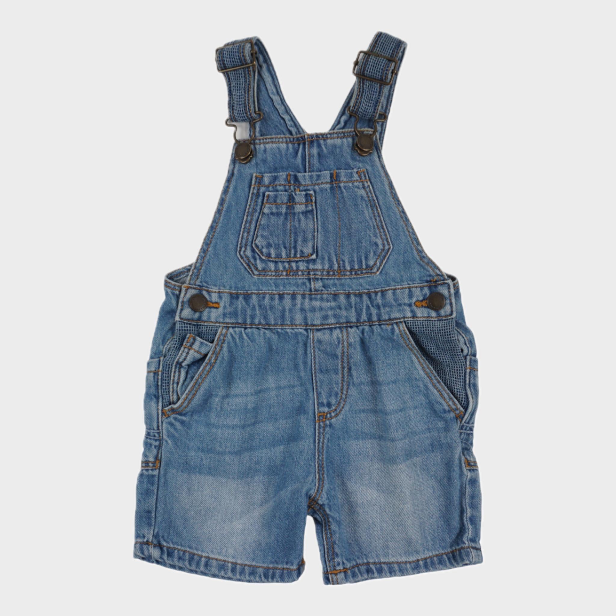 Salopette Bleu - 6/9 mois