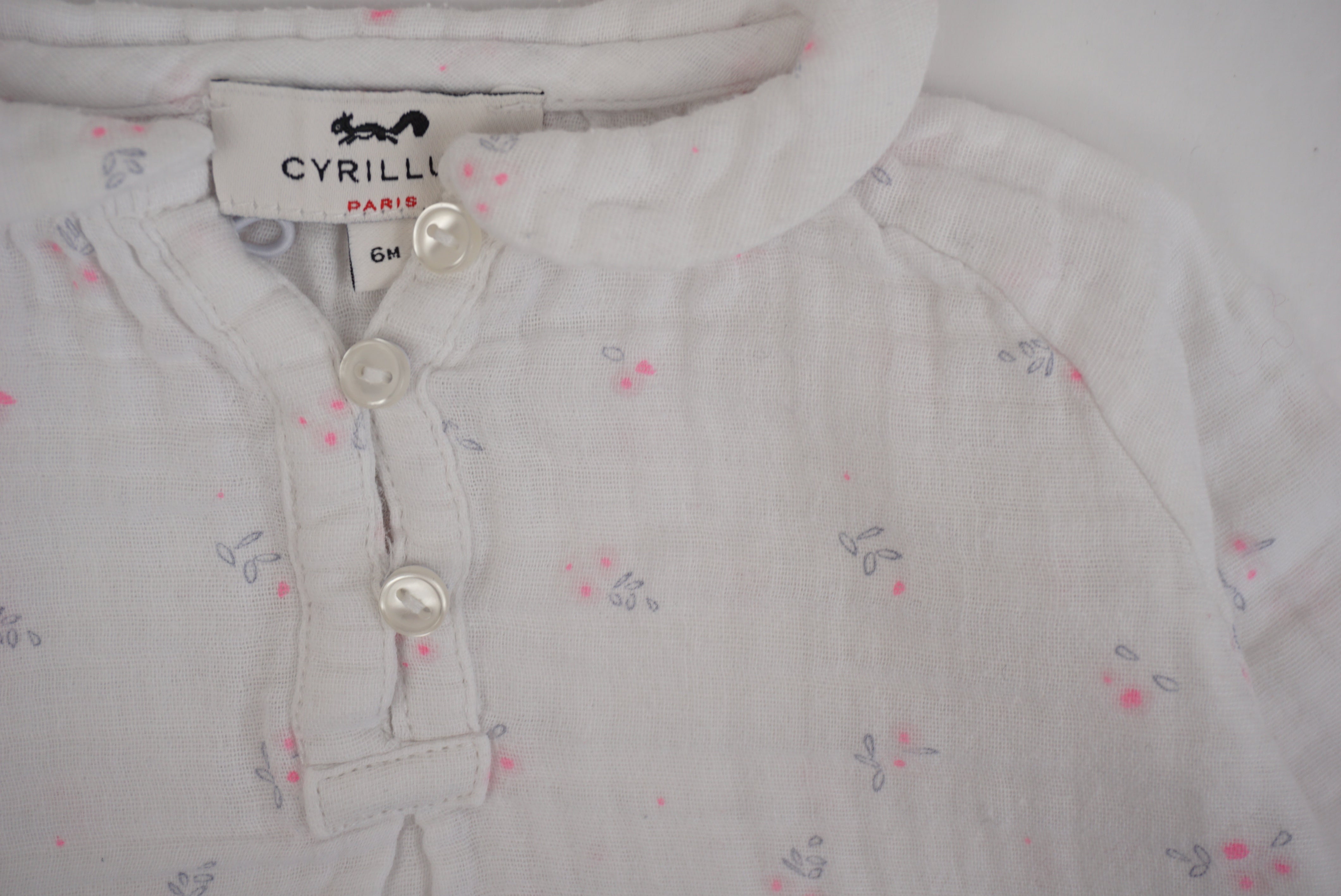 Blouse Blanc - 6 mois