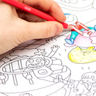 Poster Kids life en cours de coloriage