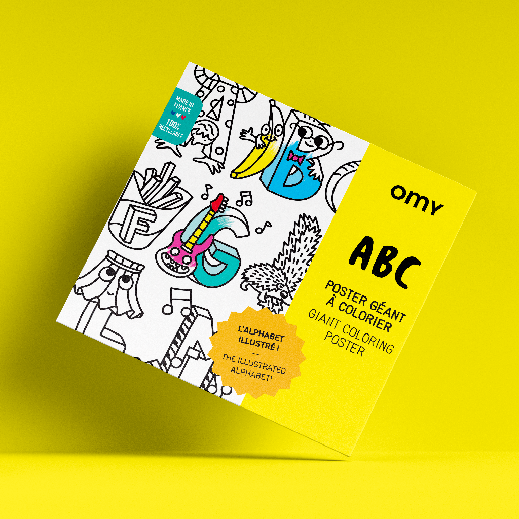 ABC - Poster géant à colorier OMY